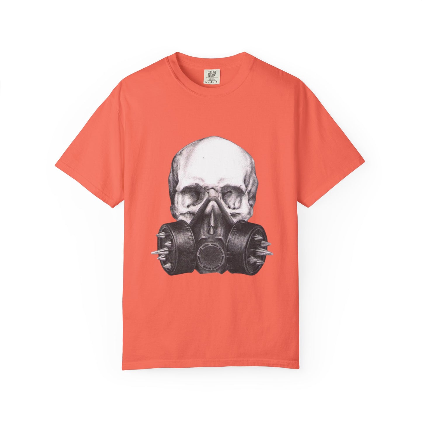 Edgy Skull Gas Mask T-shirt | Unisex Punk Apparel, Streetwear, Alternative Fashion, Music Festival Gear, Unique Graphic Tee