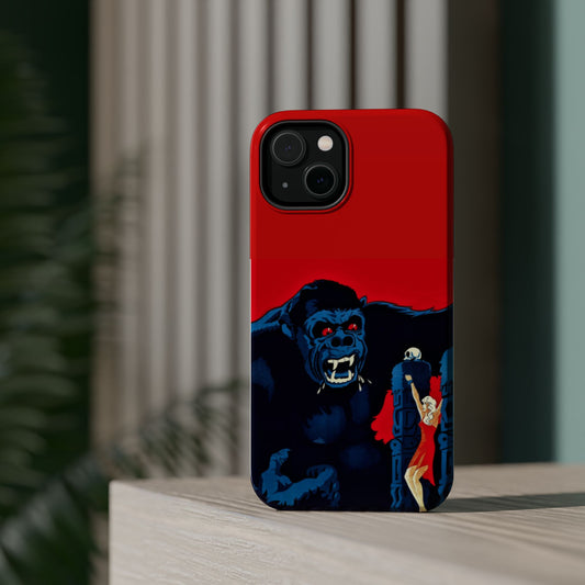 Vintage Gorilla Phone Case, Retro Urban Style Cover, Gift for Her, Phone Accessory, Fun Pop Culture Decor
