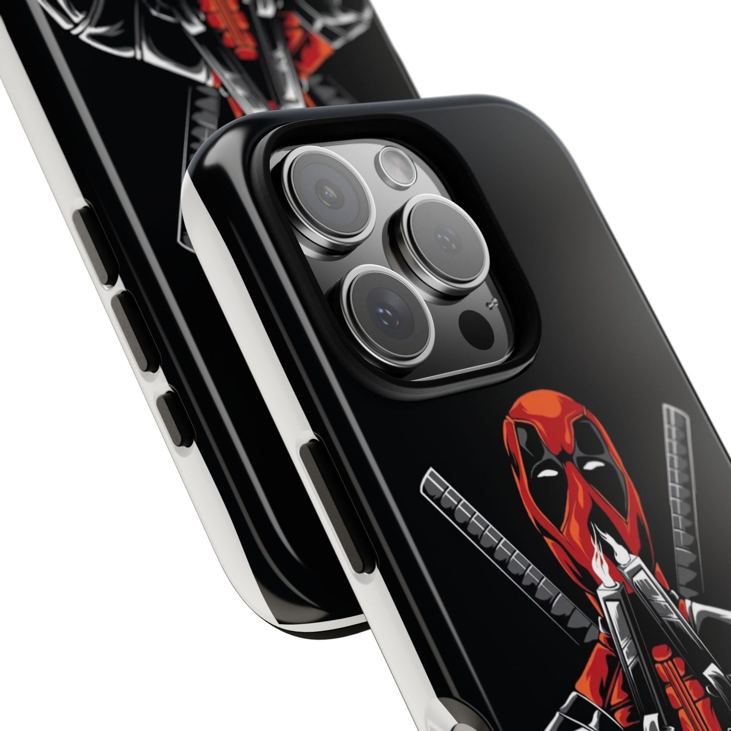 Deadpool Tough Phone Case, Durable Cover for Marvel Fans, Gift for Superhero Lovers, Unique Holiday Present, Geeky Accessories