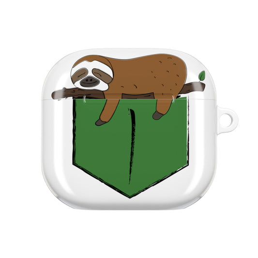 Sloth AirPod Case, Cute Animal Case, Funny Sloth Design, Eco-Friendly Accessory, Gift for Animal Lovers