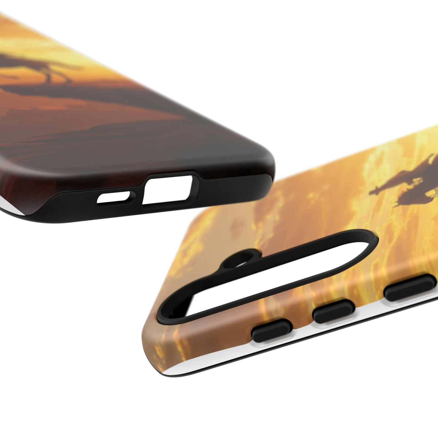 Sunset Horse Rider Phone Case, Western Art Cover, Tough Shell, Ideal Gift for Horse Lovers, Scenic Phone Accessories