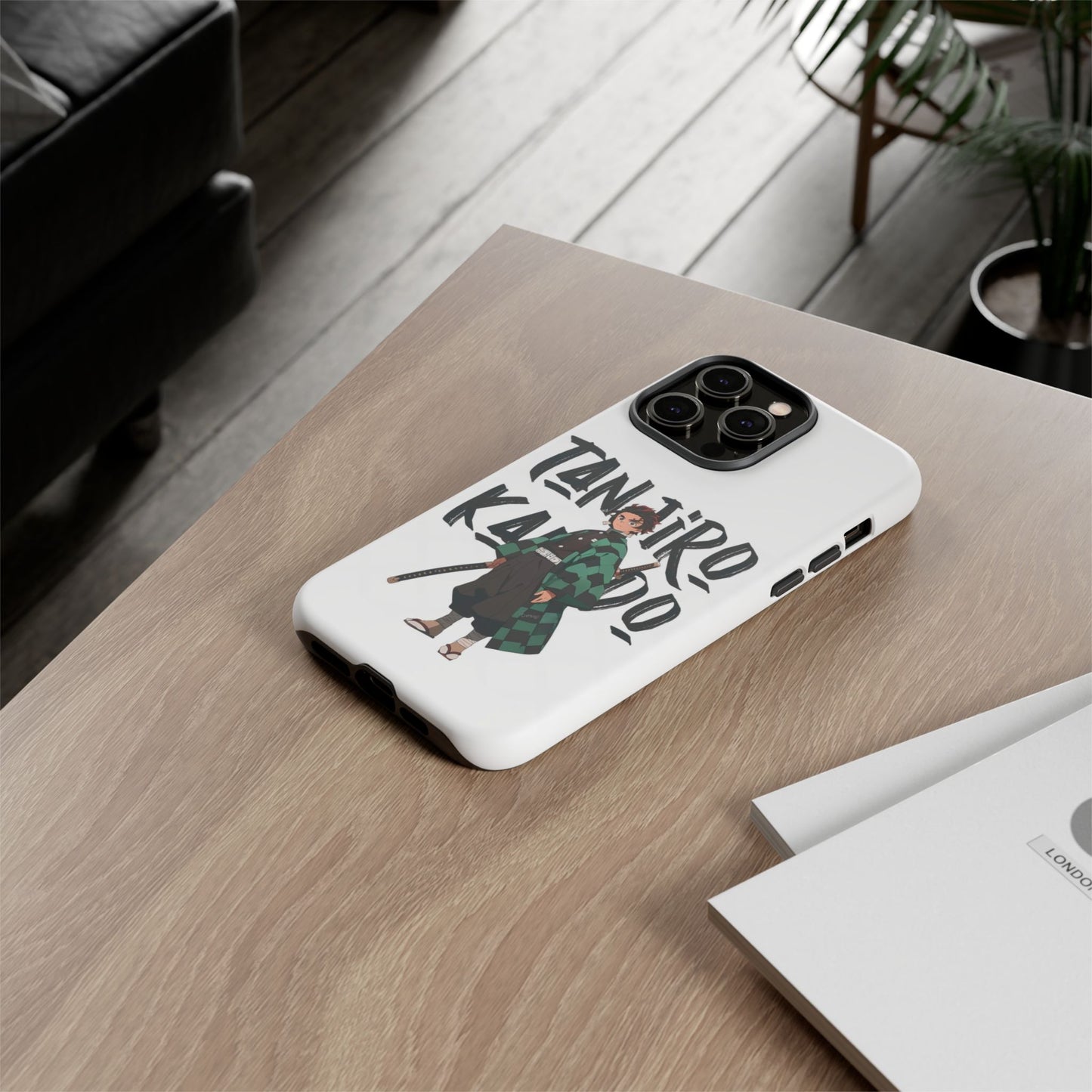 Demon Slayer Phone Case featuring Tanjiro Kamado | Tough Cases, Anime Phone Cover, Unique Gift for Fans, Mobile Accessory, Geeky Merchandise