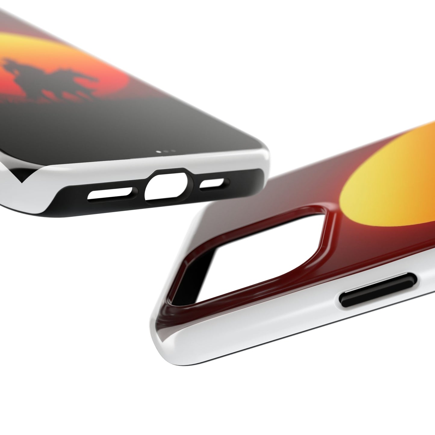 Sunset Cowboy Tough Phone Cases, Western Style Phone Cover, Unique Gift for Horse Lovers, Adventure Accessories, Durable Phone Protection