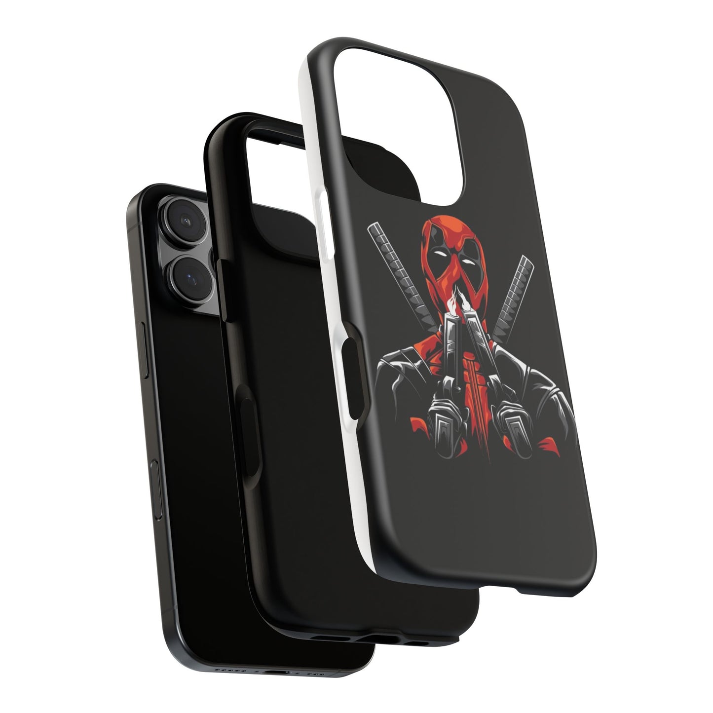 Deadpool Tough Phone Case, Durable Cover for Marvel Fans, Gift for Superhero Lovers, Unique Holiday Present, Geeky Accessories
