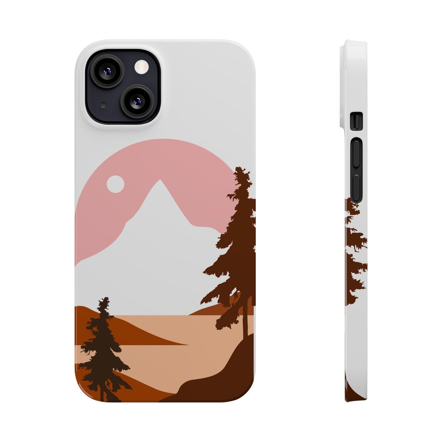 Stylish Mountain Landscape Slim Phone Case, Nature Lover Gift, Aesthetic Phone Cover, Adventure Travel Accessory, Minimalist Design [...]