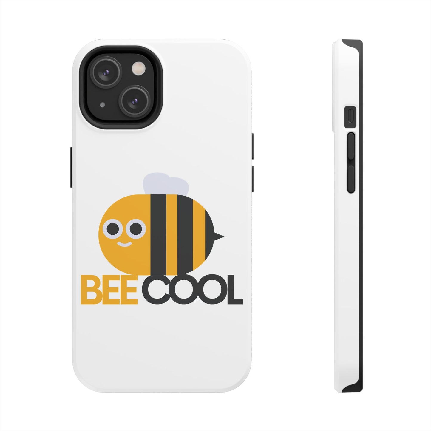 Bee Cool Tough Phone Case, Funny Phone Cover, Bee Lover Gift, Durable Phone Protector, Unique Bee Design