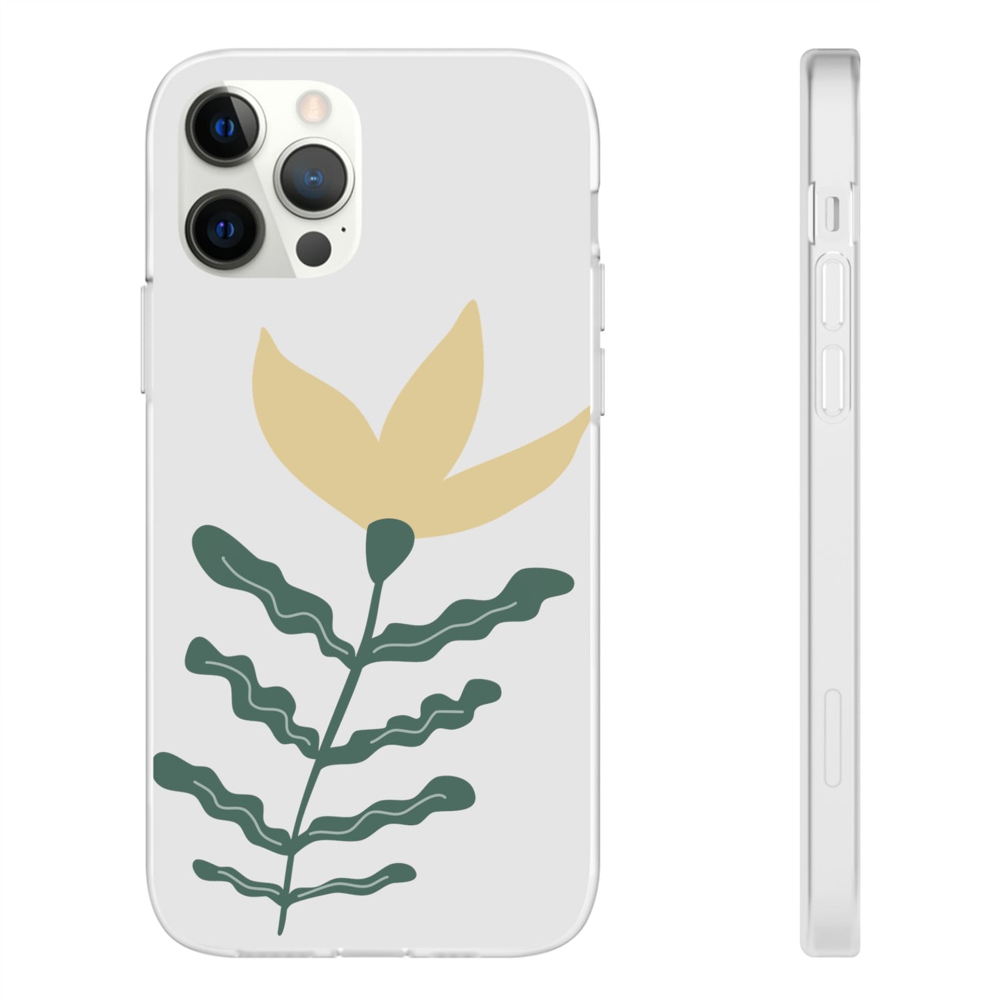 Stylish Floral Flexi Cases, Phone Accessories, Gift Idea, Protective Case, Trendy Phone Cover, Spring Vibes