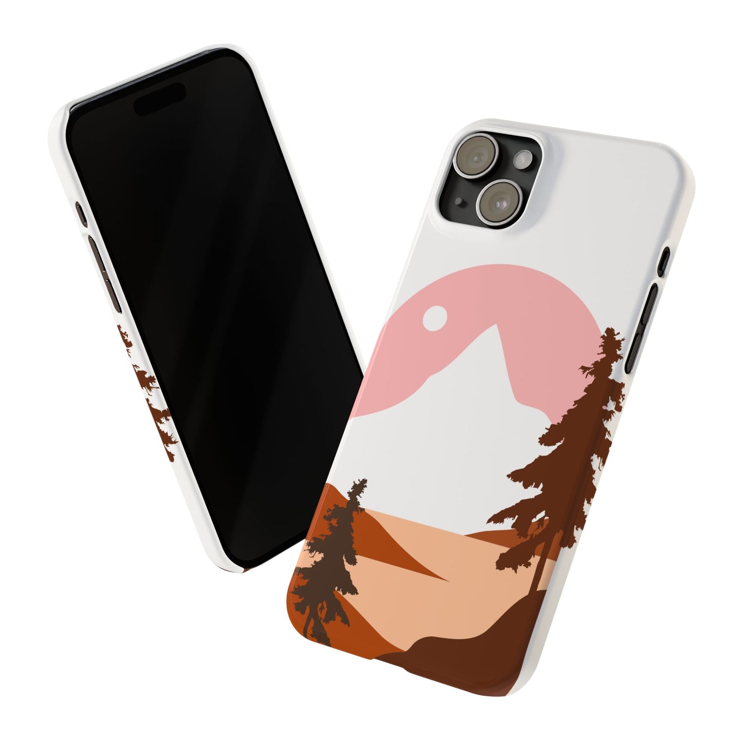 Stylish Mountain Landscape Slim Phone Case, Nature Lover Gift, Aesthetic Phone Cover, Adventure Travel Accessory, Minimalist Design [...]
