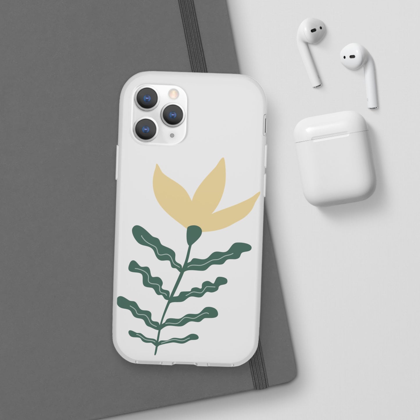 Stylish Floral Flexi Cases, Phone Accessories, Gift Idea, Protective Case, Trendy Phone Cover, Spring Vibes