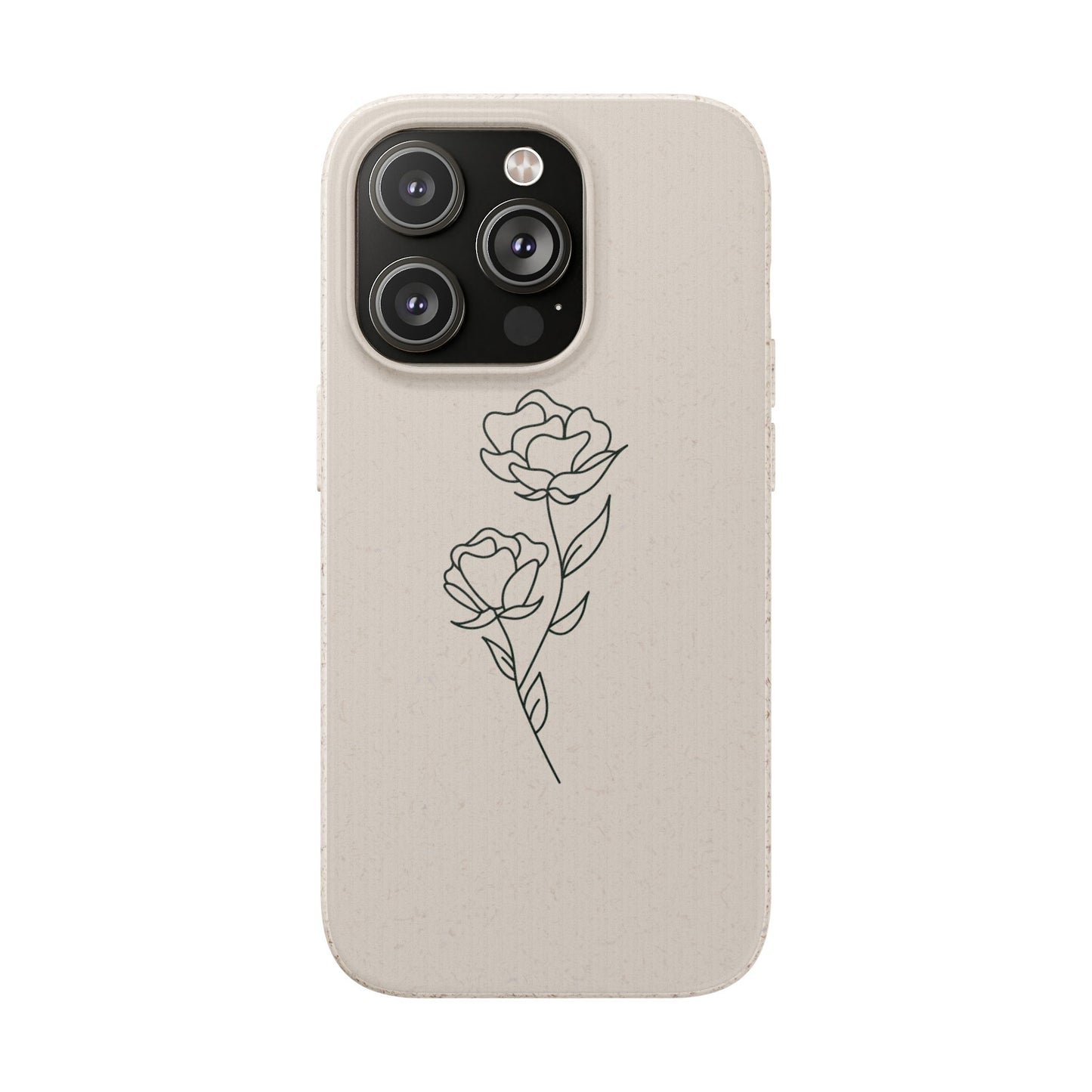 Eco-Friendly Phone Case with Floral Design, Biodegradable Mobile Cover, Sustainable Gift, Floral iPhone Case, Eco Chic Decor