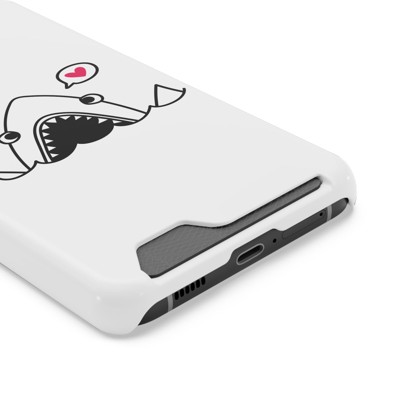 Cute Shark Phone Case with Card Holder - Perfect for Ocean Lovers, Unique Gift for Birthdays, Beach Days, and Back to School