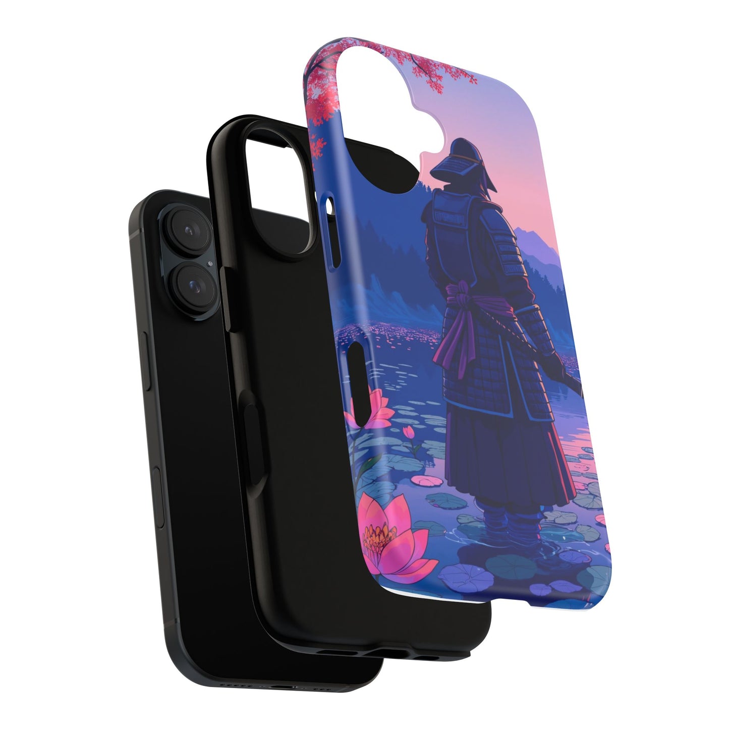 Samurai Phone Case, Tough Cases for Warriors, Stylish Mobile Cover, Unique Gifts for Him, Geeky Accessories, Japanese Art