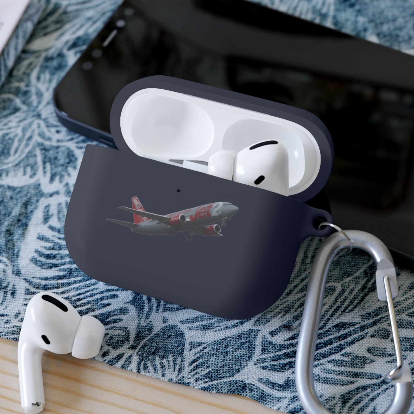 AirPods Case Cover, Travel Accessory, Gift for Music Lovers, AirPods Pro Holder, Airplane Design, Everyday Use