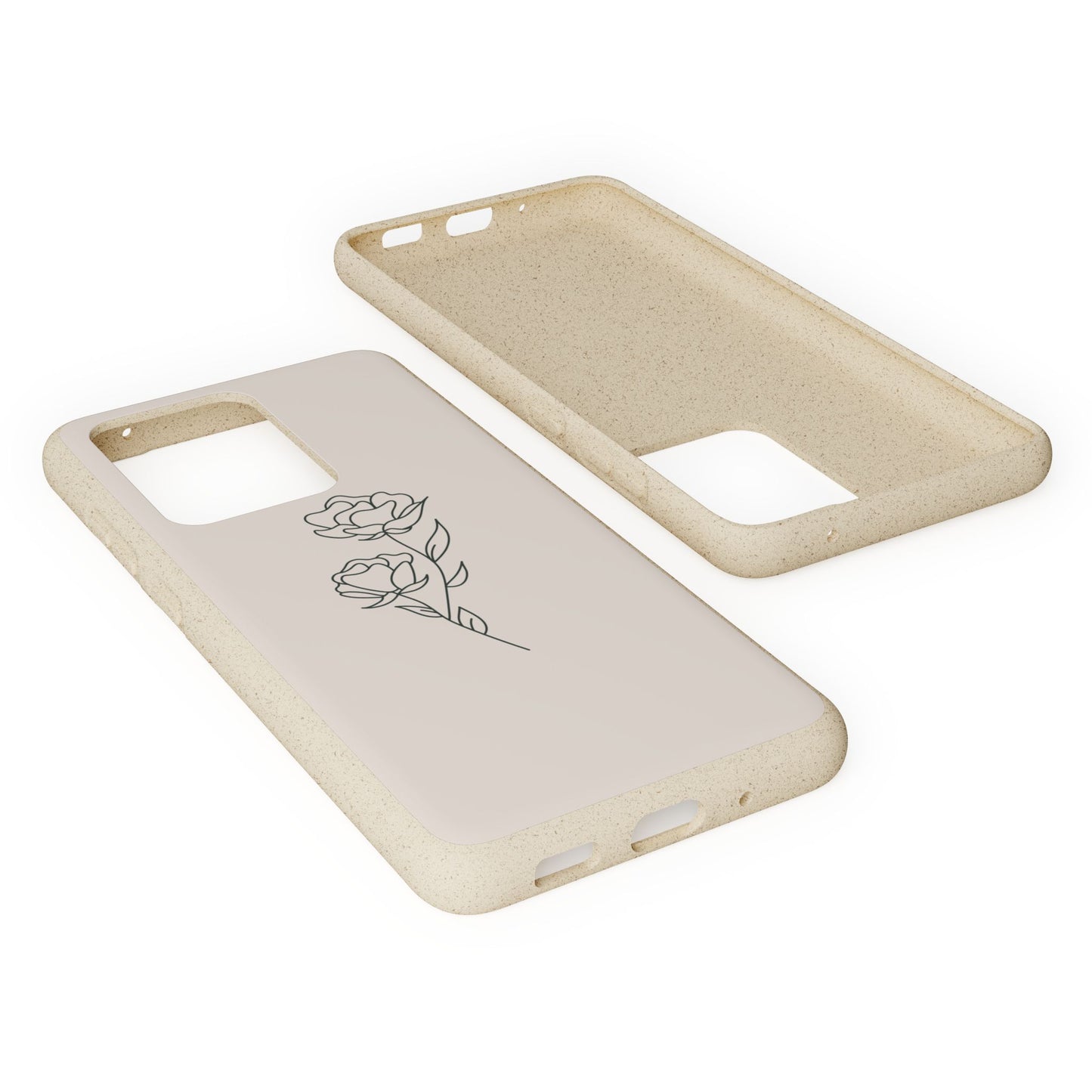 Eco-Friendly Phone Case with Floral Design, Biodegradable Mobile Cover, Sustainable Gift, Floral iPhone Case, Eco Chic Decor