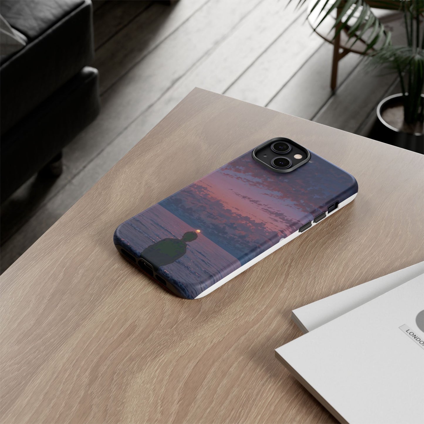 Sunset Ocean Phone Case, Tough Cases, Unique Cell Phone Cover, Artistic Phone Accessories, Gift for Her, Nature Inspired Case