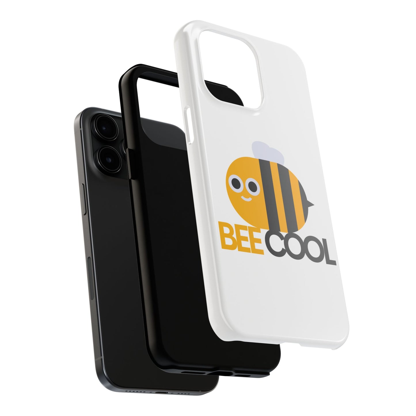 Bee Cool Tough Phone Case, Funny Phone Cover, Bee Lover Gift, Durable Phone Protector, Unique Bee Design