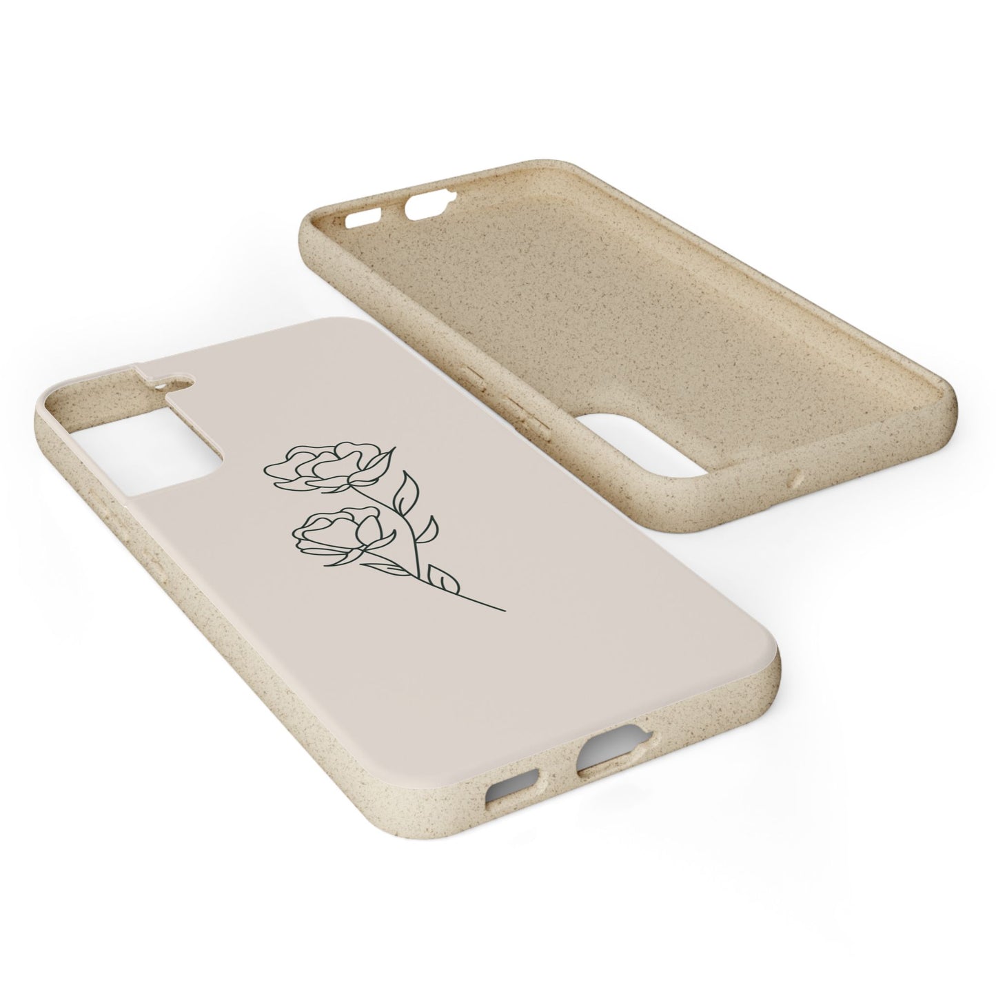 Eco-Friendly Phone Case with Floral Design, Biodegradable Mobile Cover, Sustainable Gift, Floral iPhone Case, Eco Chic Decor