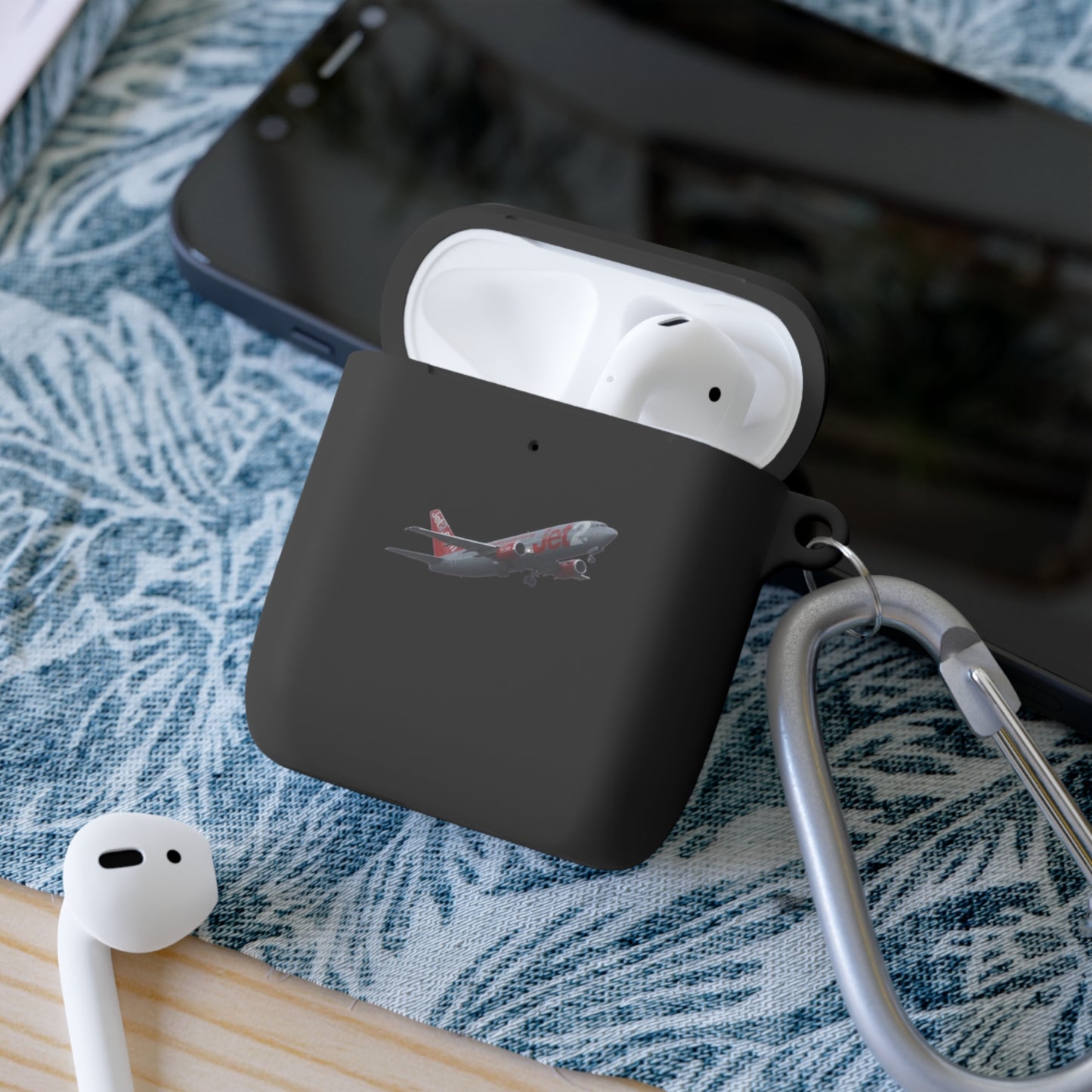 AirPods Case Cover, Travel Accessory, Gift for Music Lovers, AirPods Pro Holder, Airplane Design, Everyday Use