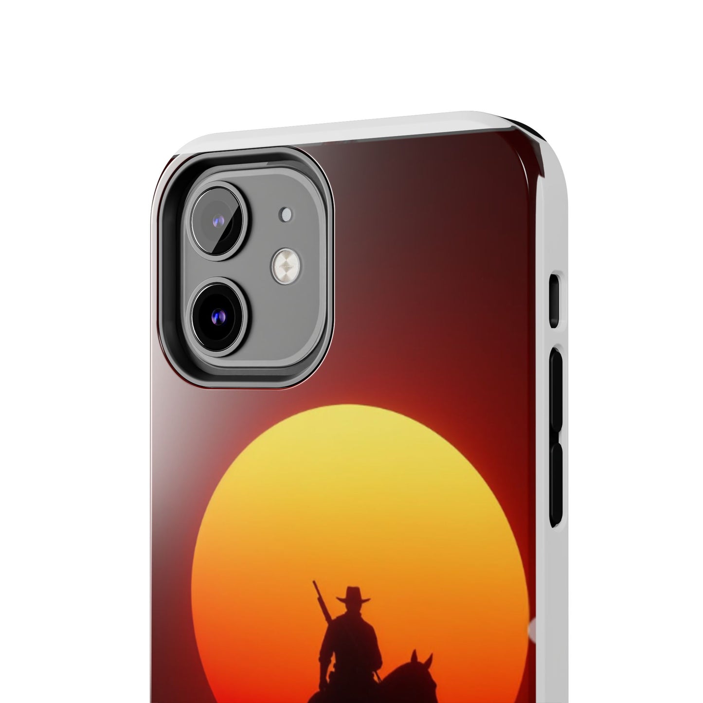Sunset Cowboy Tough Phone Cases, Western Style Phone Cover, Unique Gift for Horse Lovers, Adventure Accessories, Durable Phone Protection