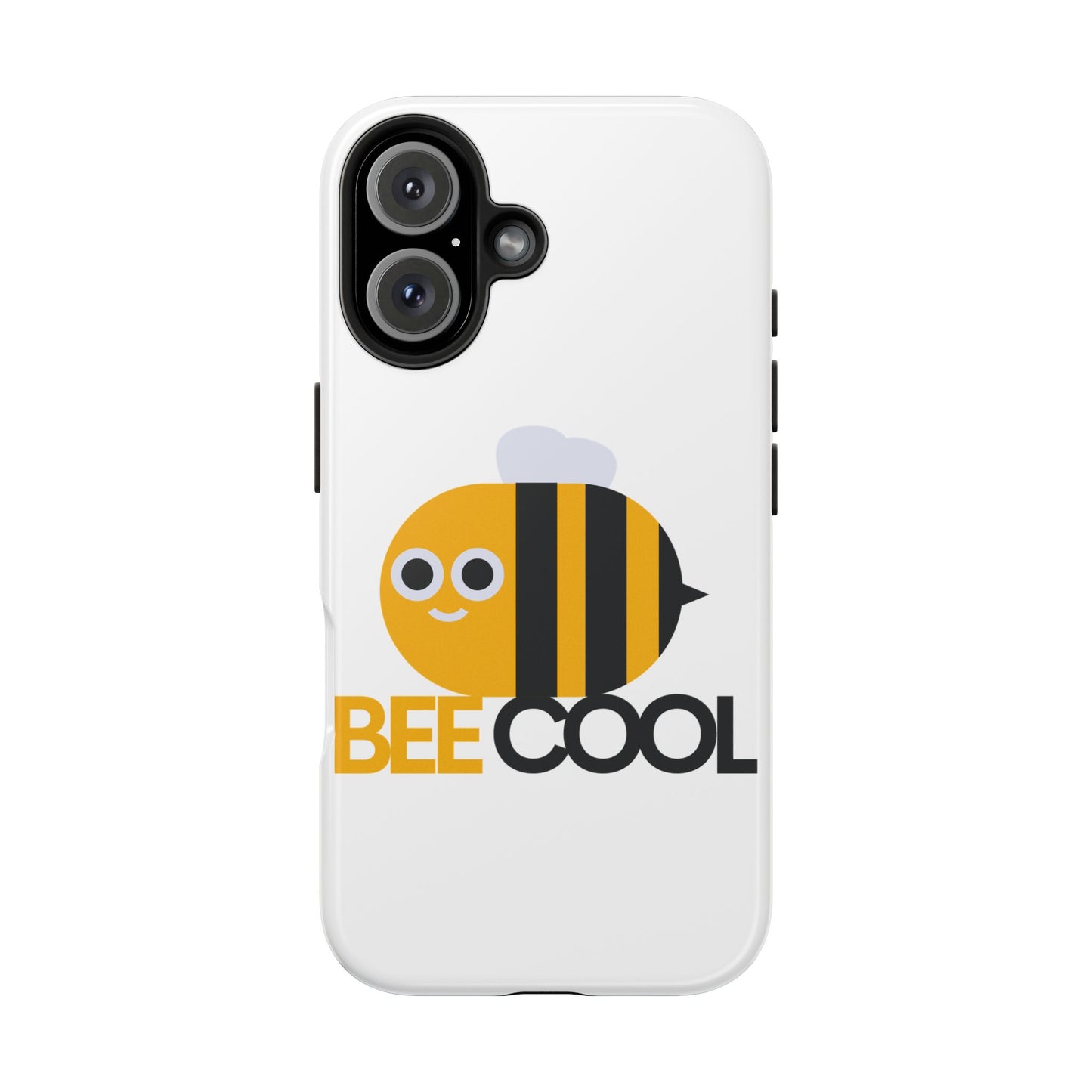 Bee Cool Tough Phone Case, Funny Phone Cover, Bee Lover Gift, Durable Phone Protector, Unique Bee Design