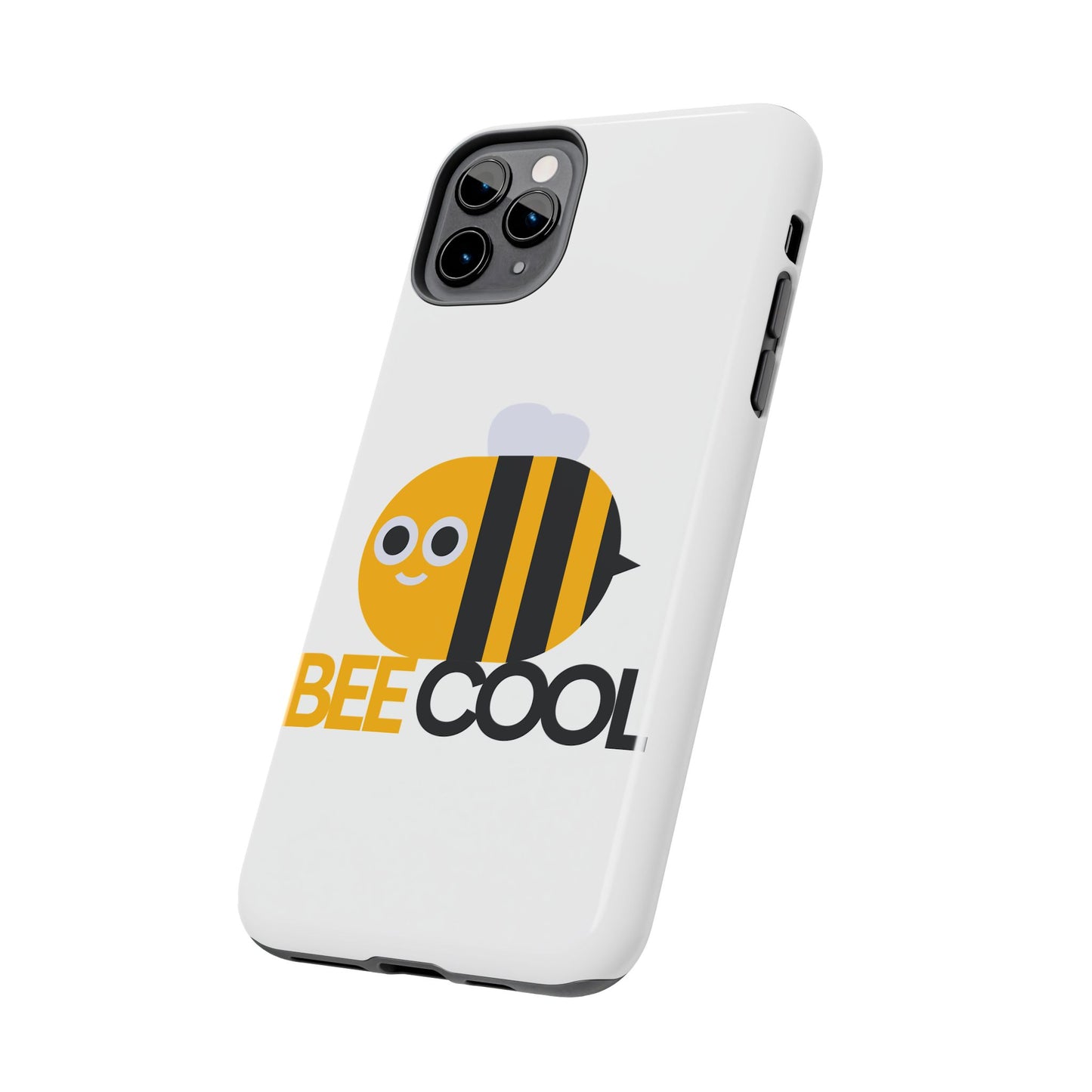 Bee Cool Tough Phone Case, Funny Phone Cover, Bee Lover Gift, Durable Phone Protector, Unique Bee Design