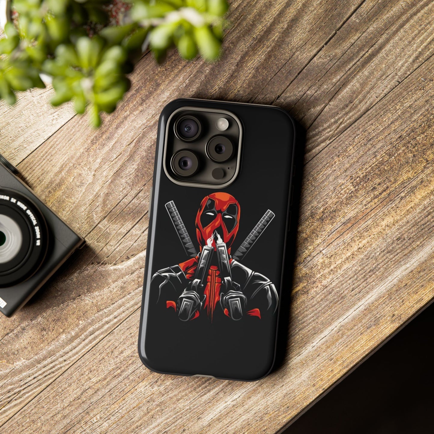 Deadpool Tough Phone Case, Durable Cover for Marvel Fans, Gift for Superhero Lovers, Unique Holiday Present, Geeky Accessories
