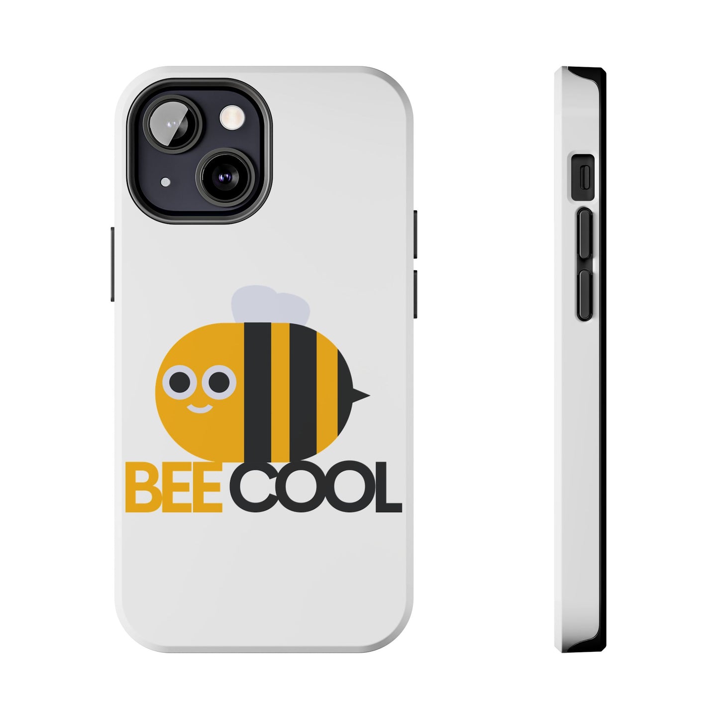 Bee Cool Tough Phone Case, Funny Phone Cover, Bee Lover Gift, Durable Phone Protector, Unique Bee Design