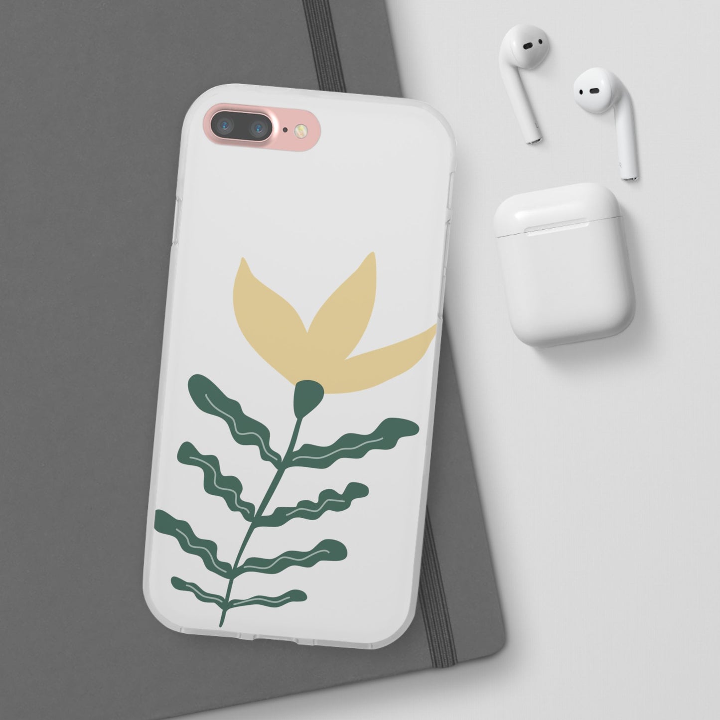 Stylish Floral Flexi Cases, Phone Accessories, Gift Idea, Protective Case, Trendy Phone Cover, Spring Vibes