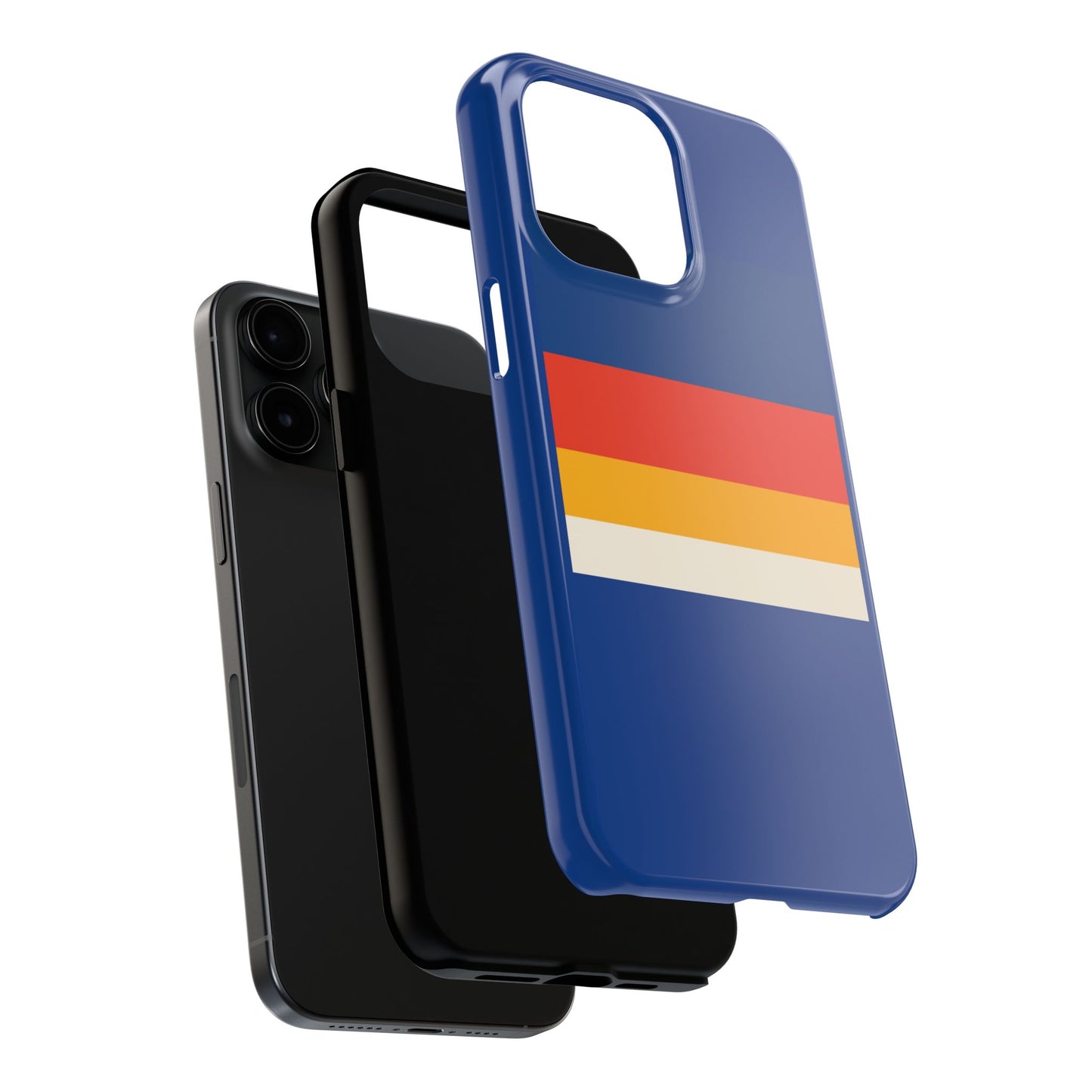 Colorful Tough Phone Cases - Bold Stripes, Durable Protection, Unique Gift for Tech Lovers, Customizable Phone Accessories, Everyday Use
