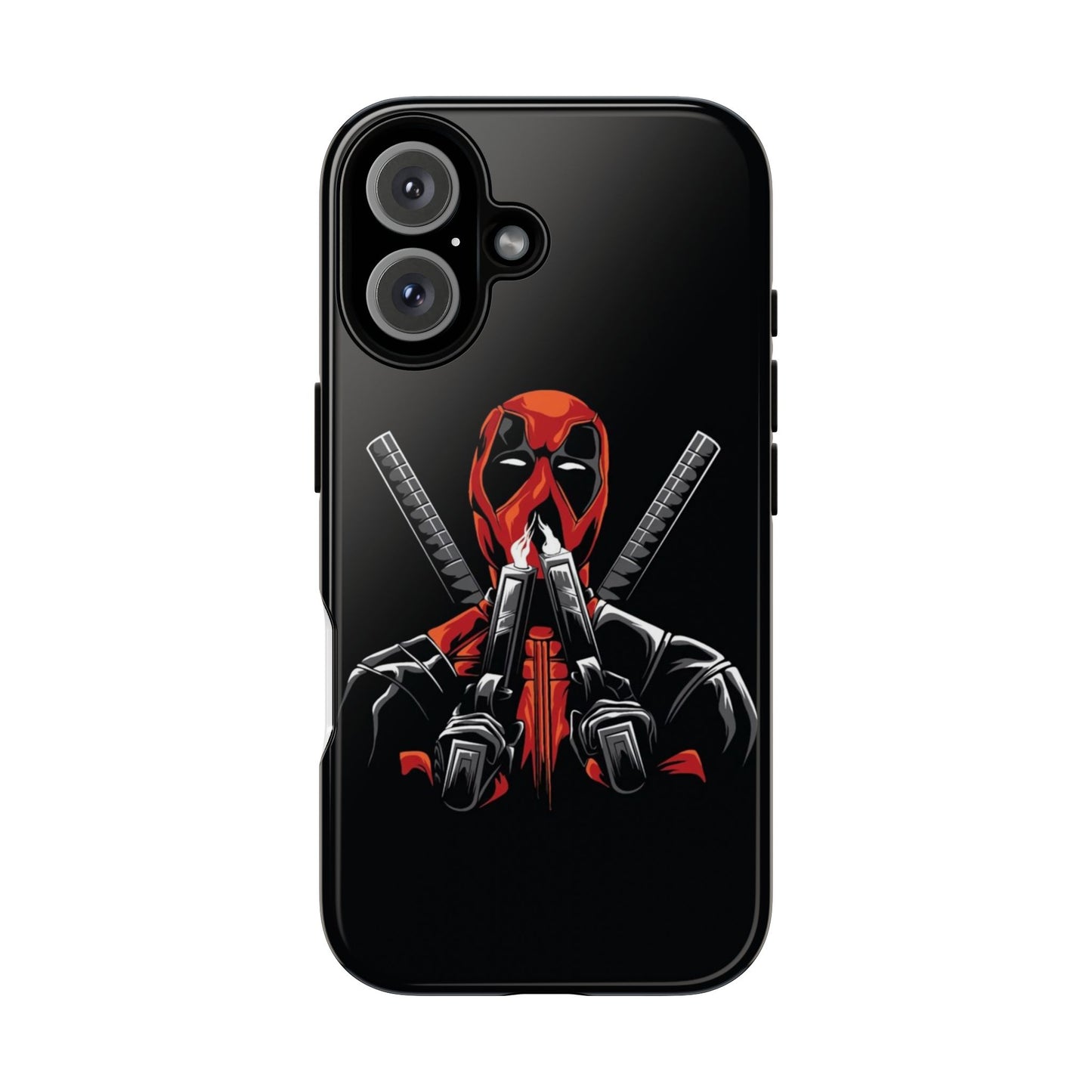 Deadpool Tough Phone Case, Durable Cover for Marvel Fans, Gift for Superhero Lovers, Unique Holiday Present, Geeky Accessories