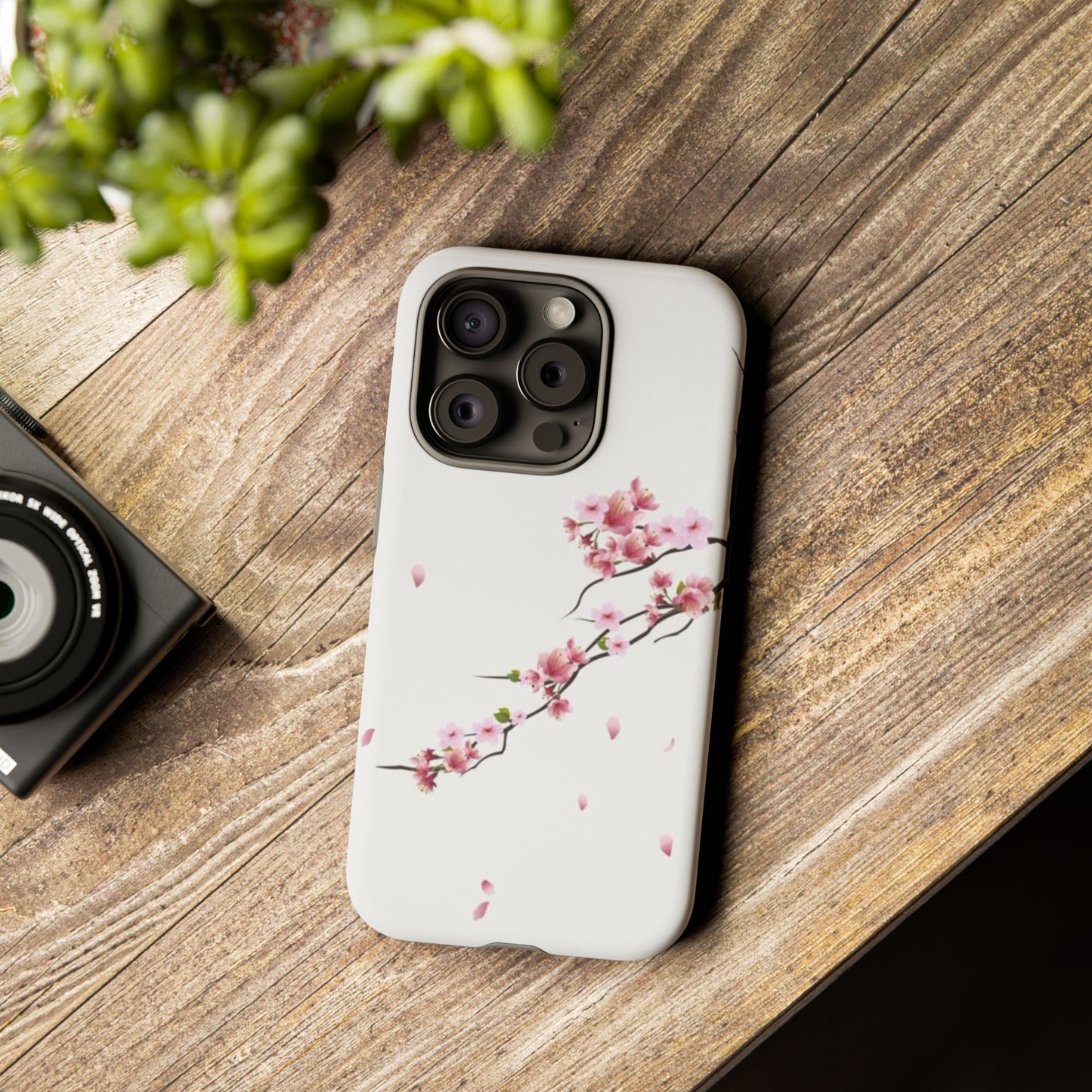 Cherry Blossom Phone Case, Floral Phone Cover, Tough Phone Case, Spring Accessories, Gift for Her, Nature-Inspired Tech