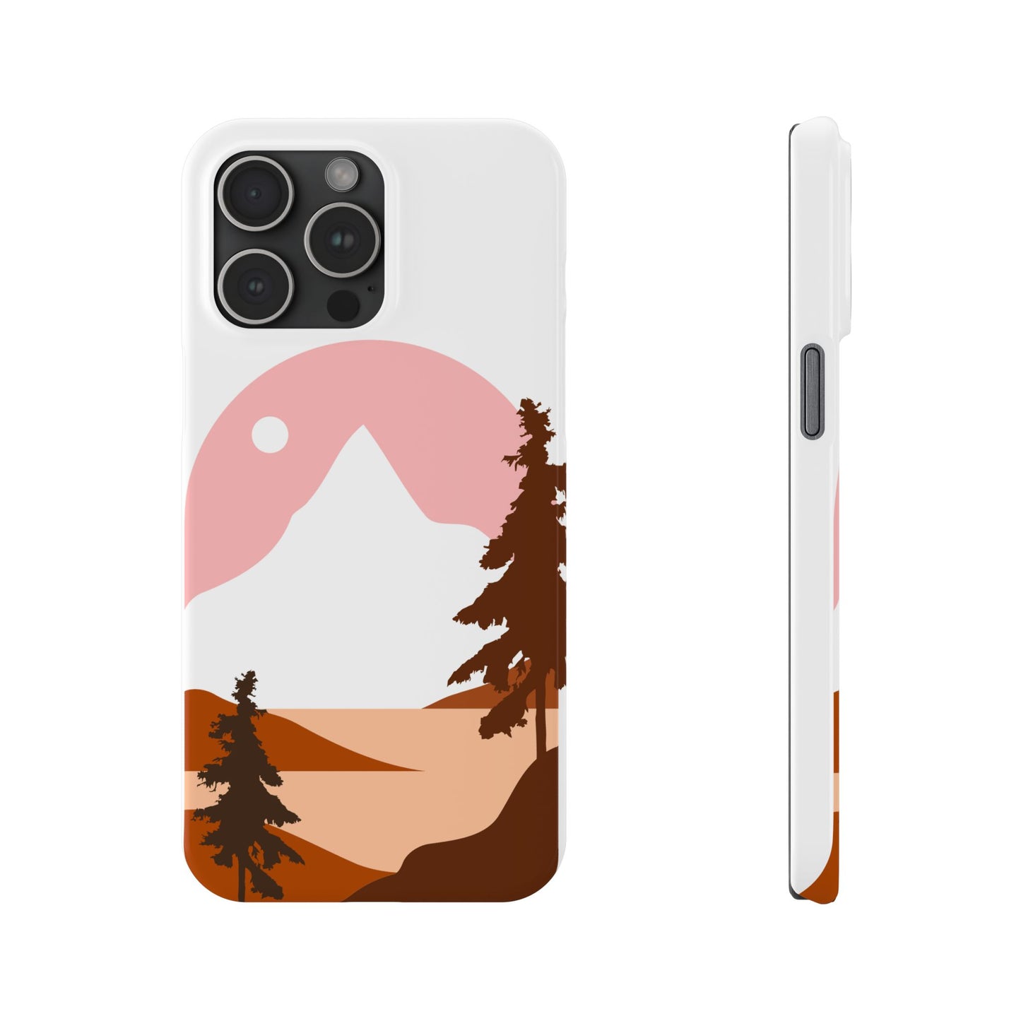 Stylish Mountain Landscape Slim Phone Case, Nature Lover Gift, Aesthetic Phone Cover, Adventure Travel Accessory, Minimalist Design [...]