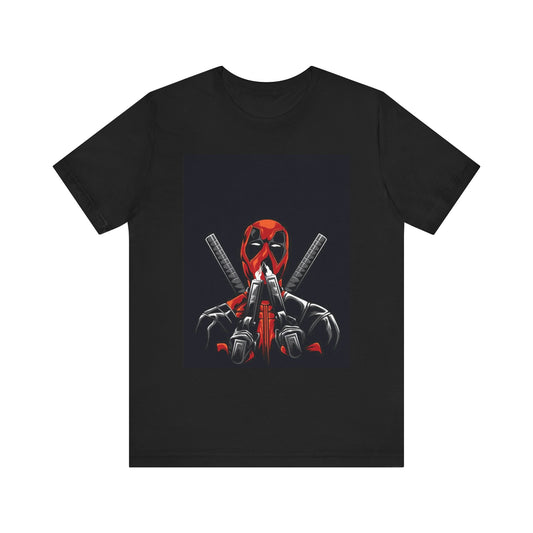 Deadpool Graphic Tee for Marvel Fans, Cool Casual Shirt, Birthday Gift, Superhero Tee, Unisex Jersey Short Sleeve
