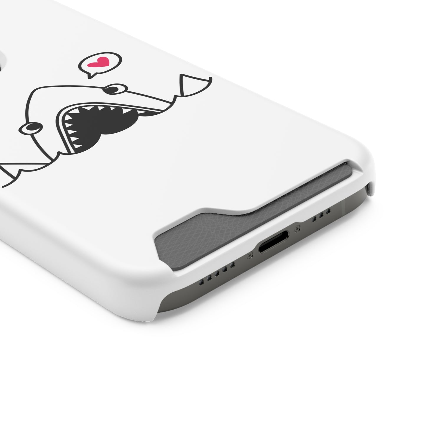 Cute Shark Phone Case with Card Holder - Perfect for Ocean Lovers, Unique Gift for Birthdays, Beach Days, and Back to School