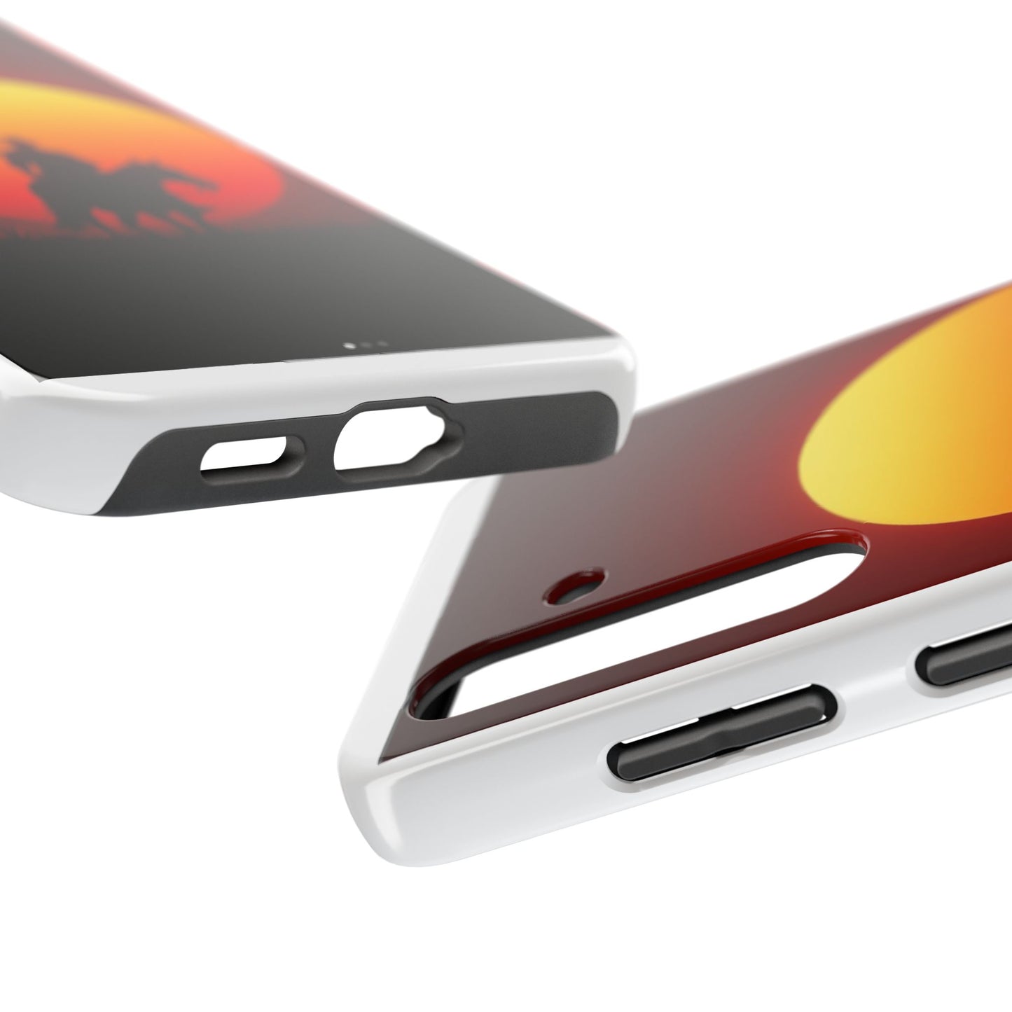 Sunset Cowboy Tough Phone Cases, Western Style Phone Cover, Unique Gift for Horse Lovers, Adventure Accessories, Durable Phone Protection