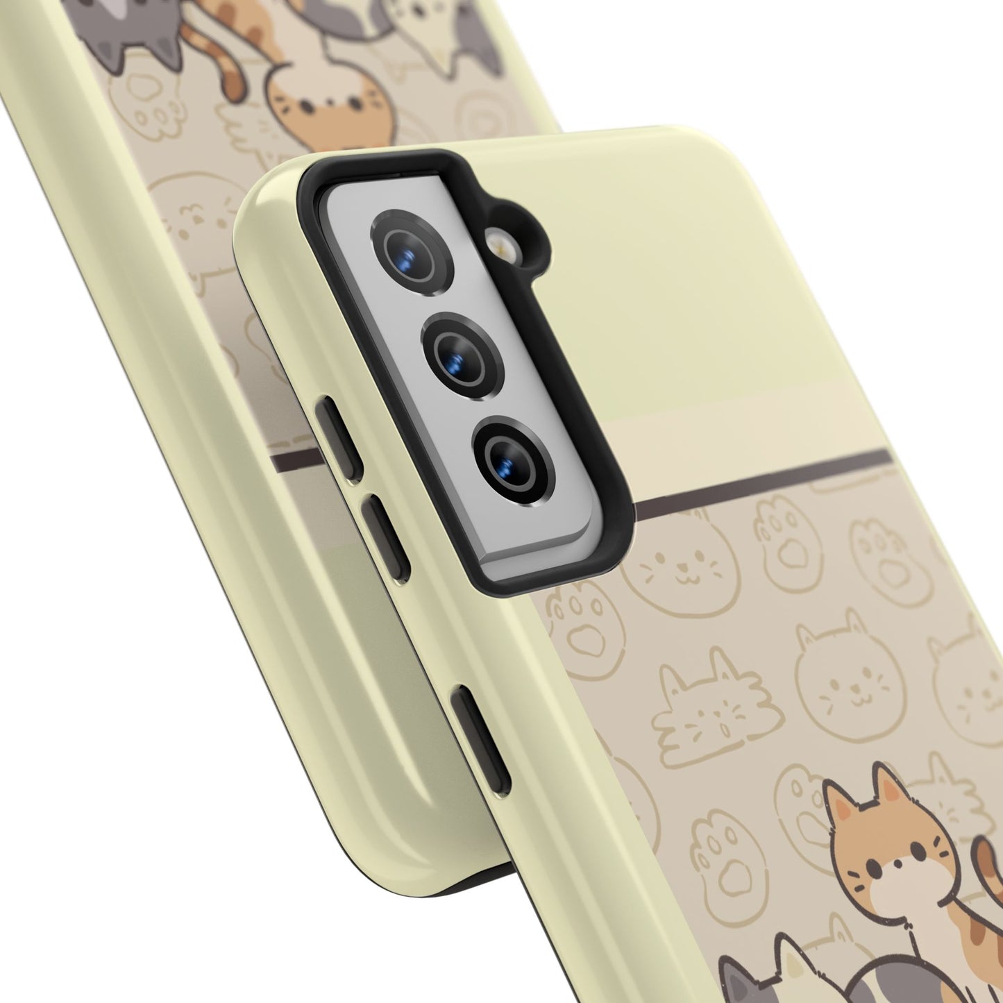 Cute Cat Phone Case - Don't Touch My Phone, Gift for Cat Lovers, Kawaii Accessories, Fun Tech Protection, Pet Lover Gifts