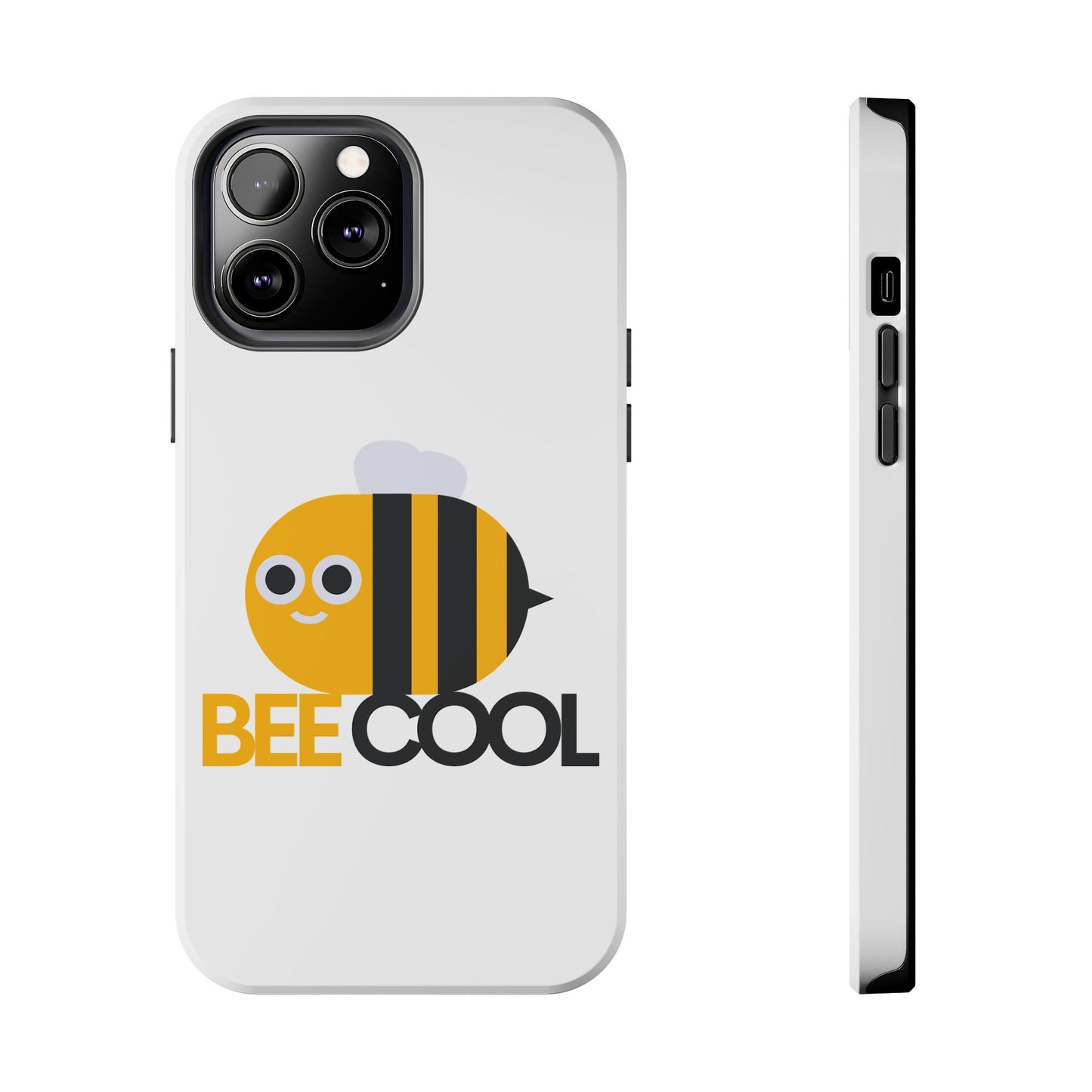 Bee Cool Tough Phone Case, Funny Phone Cover, Bee Lover Gift, Durable Phone Protector, Unique Bee Design