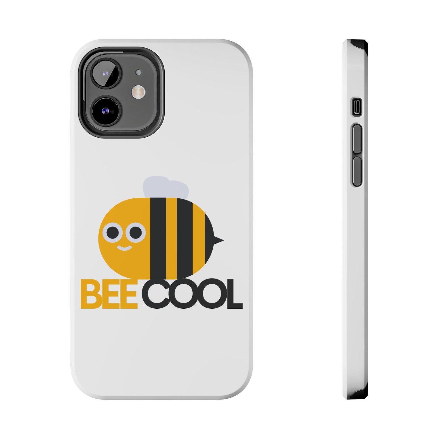 Bee Cool Tough Phone Case, Funny Phone Cover, Bee Lover Gift, Durable Phone Protector, Unique Bee Design