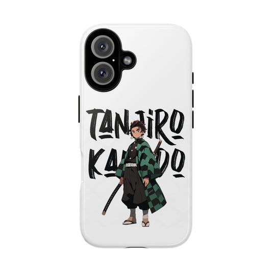 Demon Slayer Phone Case featuring Tanjiro Kamado | Tough Cases, Anime Phone Cover, Unique Gift for Fans, Mobile Accessory, Geeky Merchandise