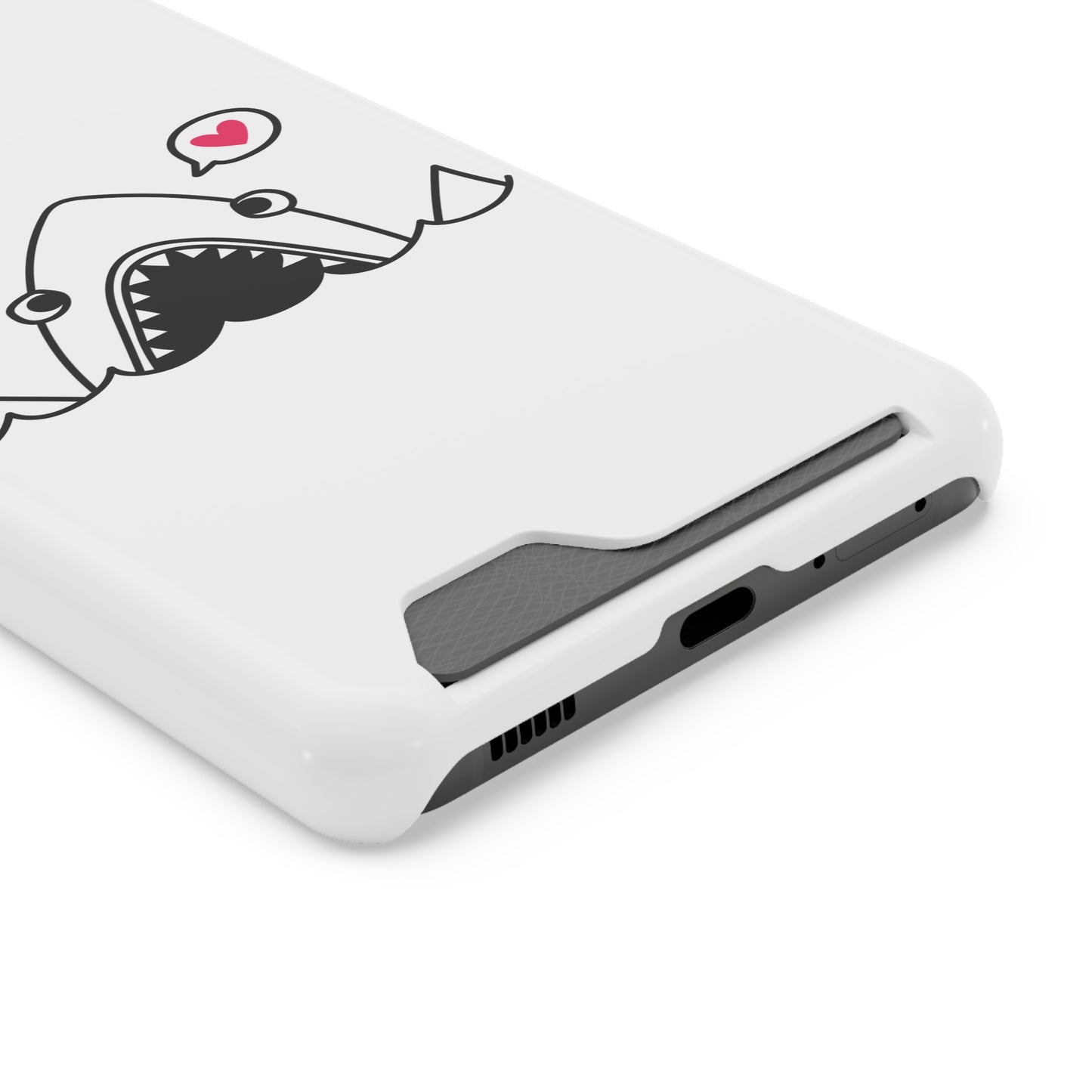 Cute Shark Phone Case with Card Holder - Perfect for Ocean Lovers, Unique Gift for Birthdays, Beach Days, and Back to School