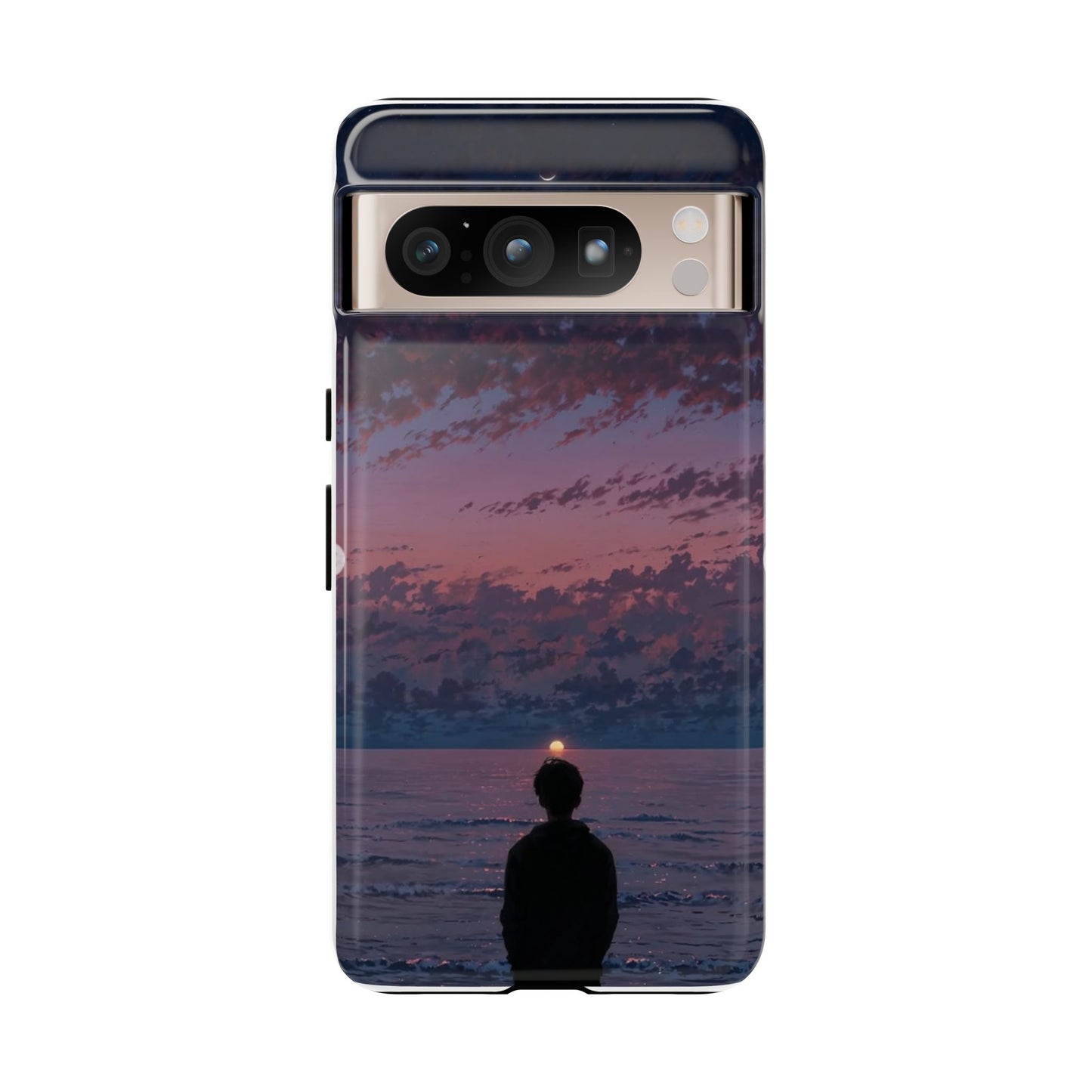 Sunset Ocean Phone Case, Tough Cases, Unique Cell Phone Cover, Artistic Phone Accessories, Gift for Her, Nature Inspired Case