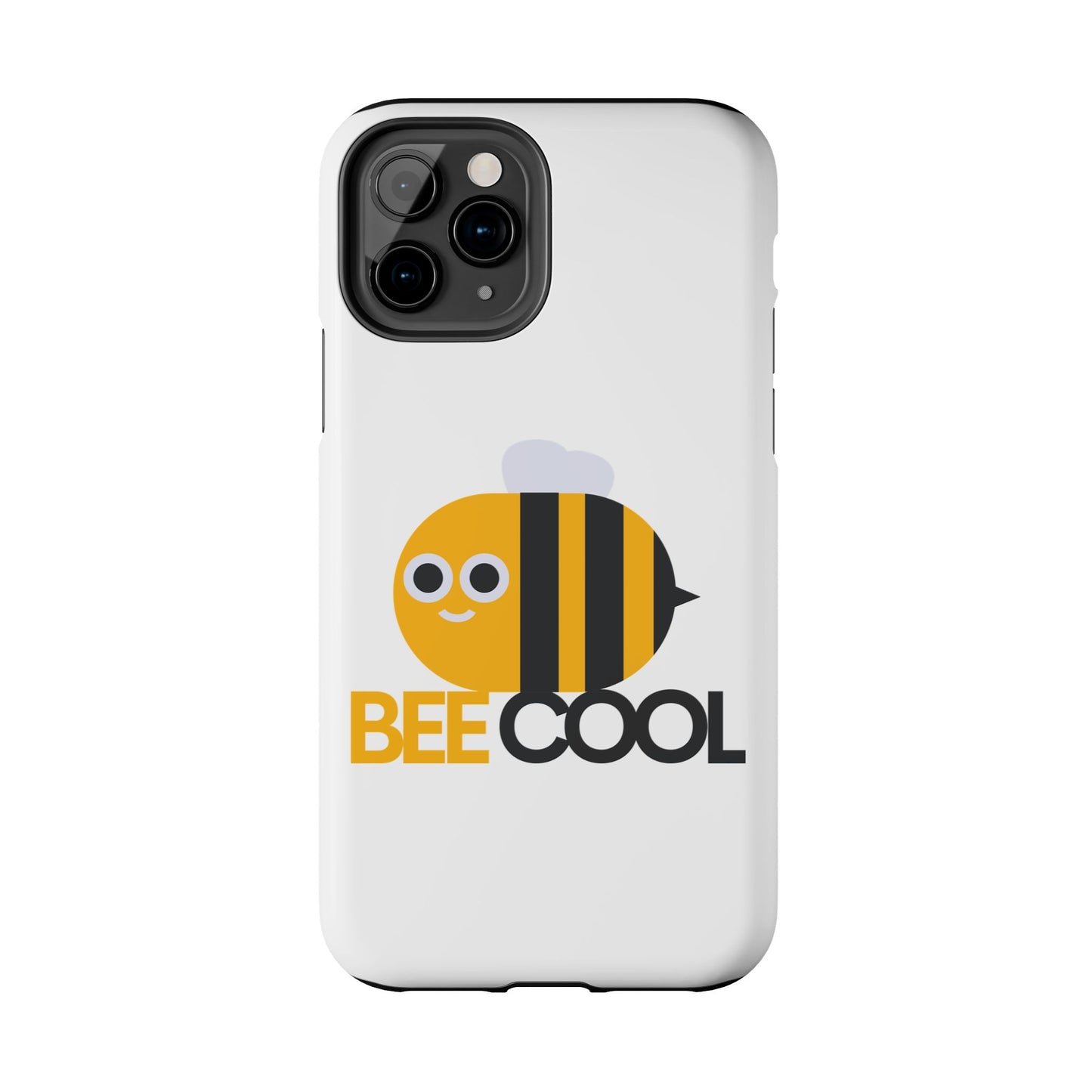 Bee Cool Tough Phone Case, Funny Phone Cover, Bee Lover Gift, Durable Phone Protector, Unique Bee Design