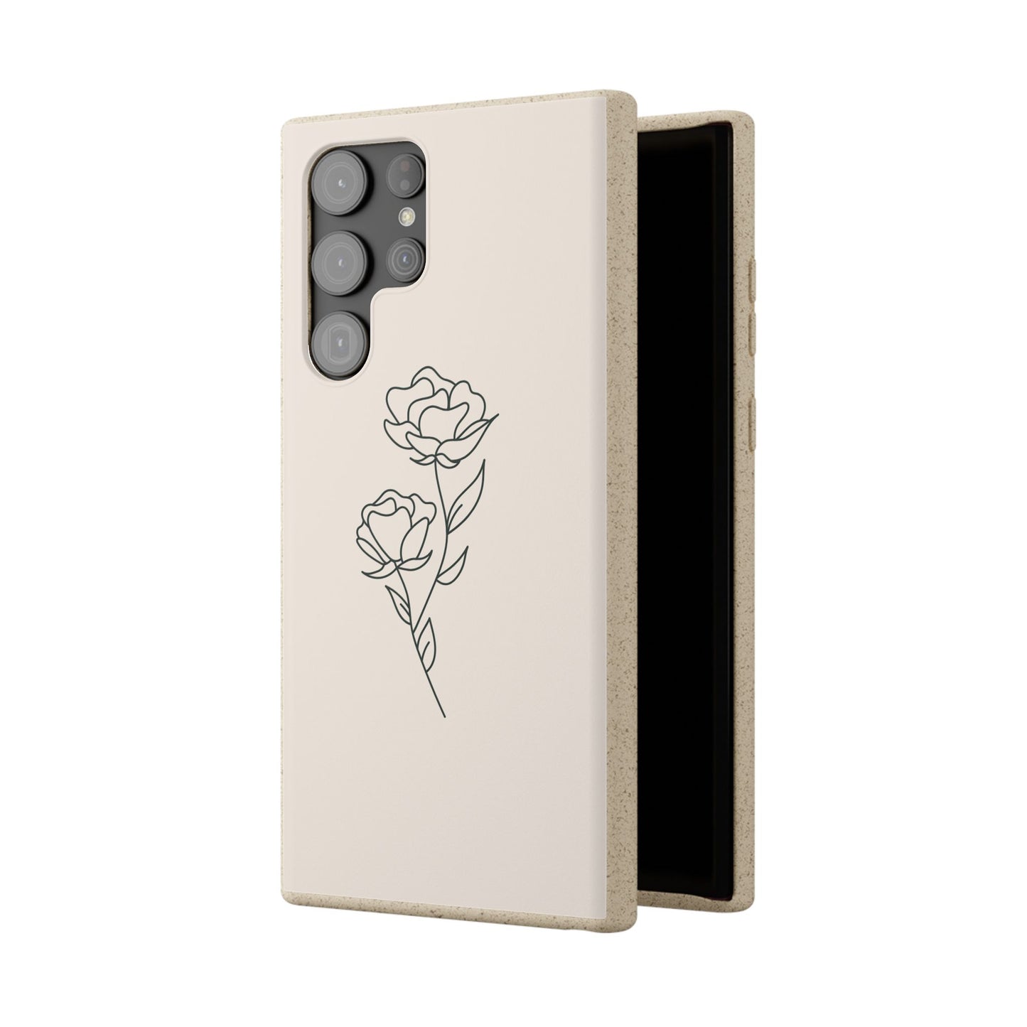 Eco-Friendly Phone Case with Floral Design, Biodegradable Mobile Cover, Sustainable Gift, Floral iPhone Case, Eco Chic Decor