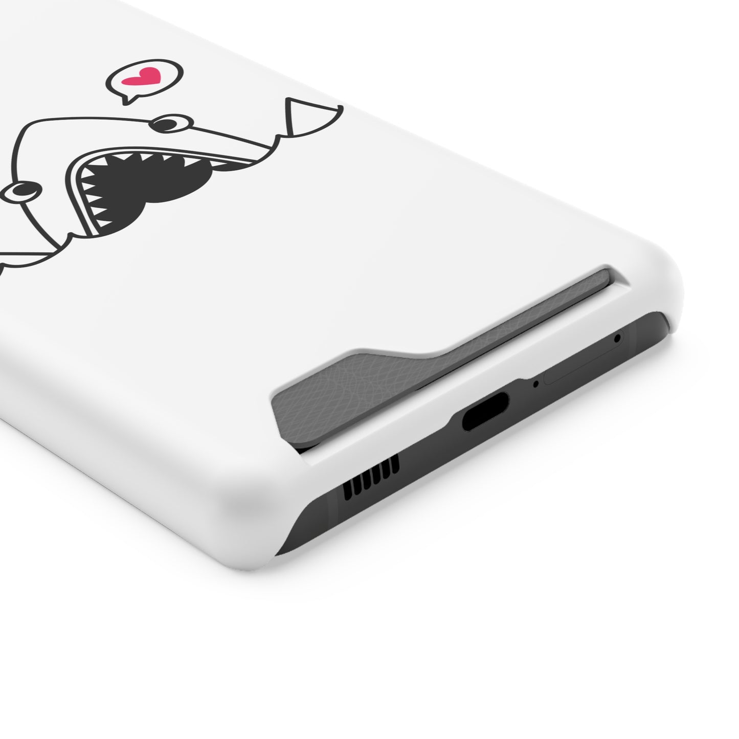 Cute Shark Phone Case with Card Holder - Perfect for Ocean Lovers, Unique Gift for Birthdays, Beach Days, and Back to School