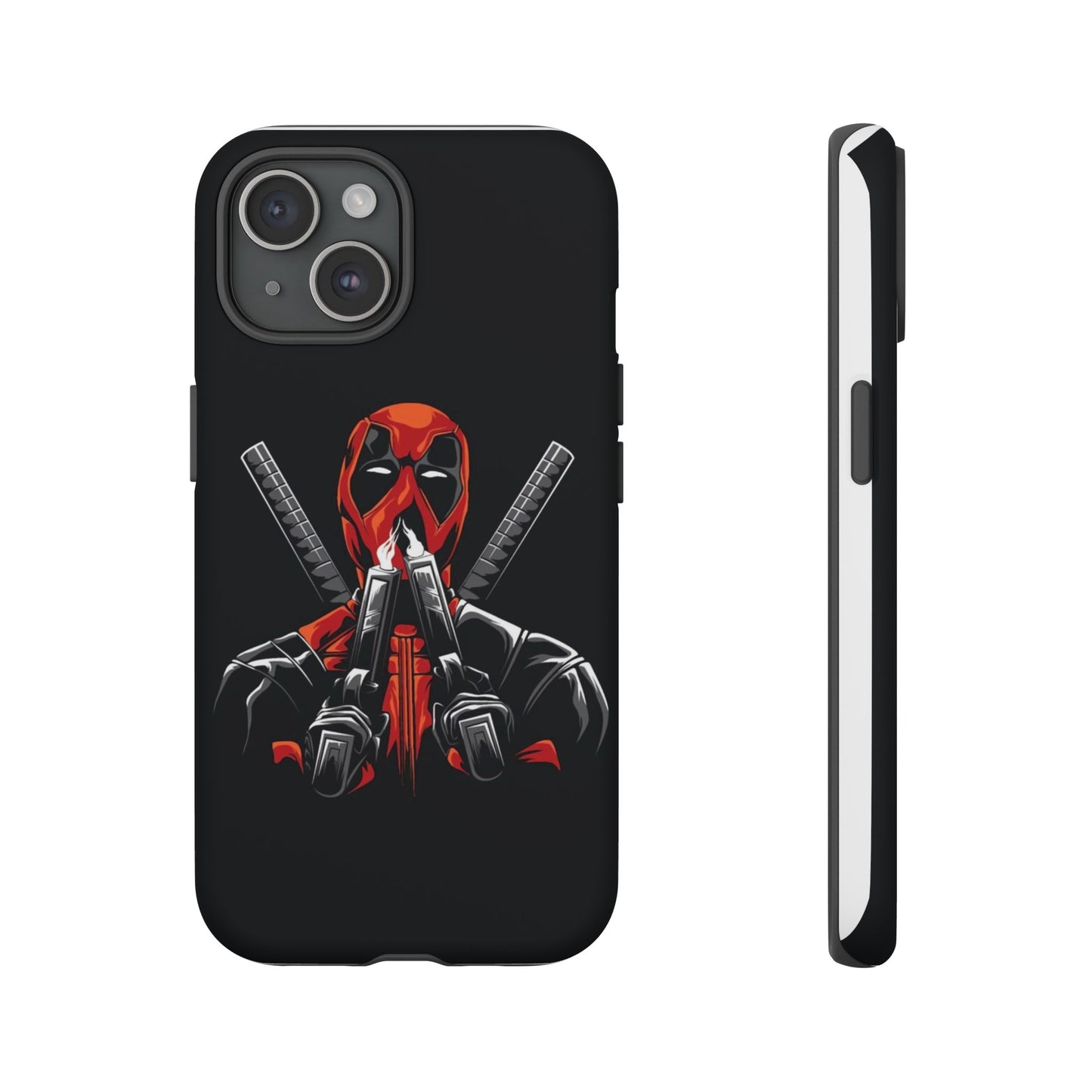 Deadpool Tough Phone Case, Durable Cover for Marvel Fans, Gift for Superhero Lovers, Unique Holiday Present, Geeky Accessories