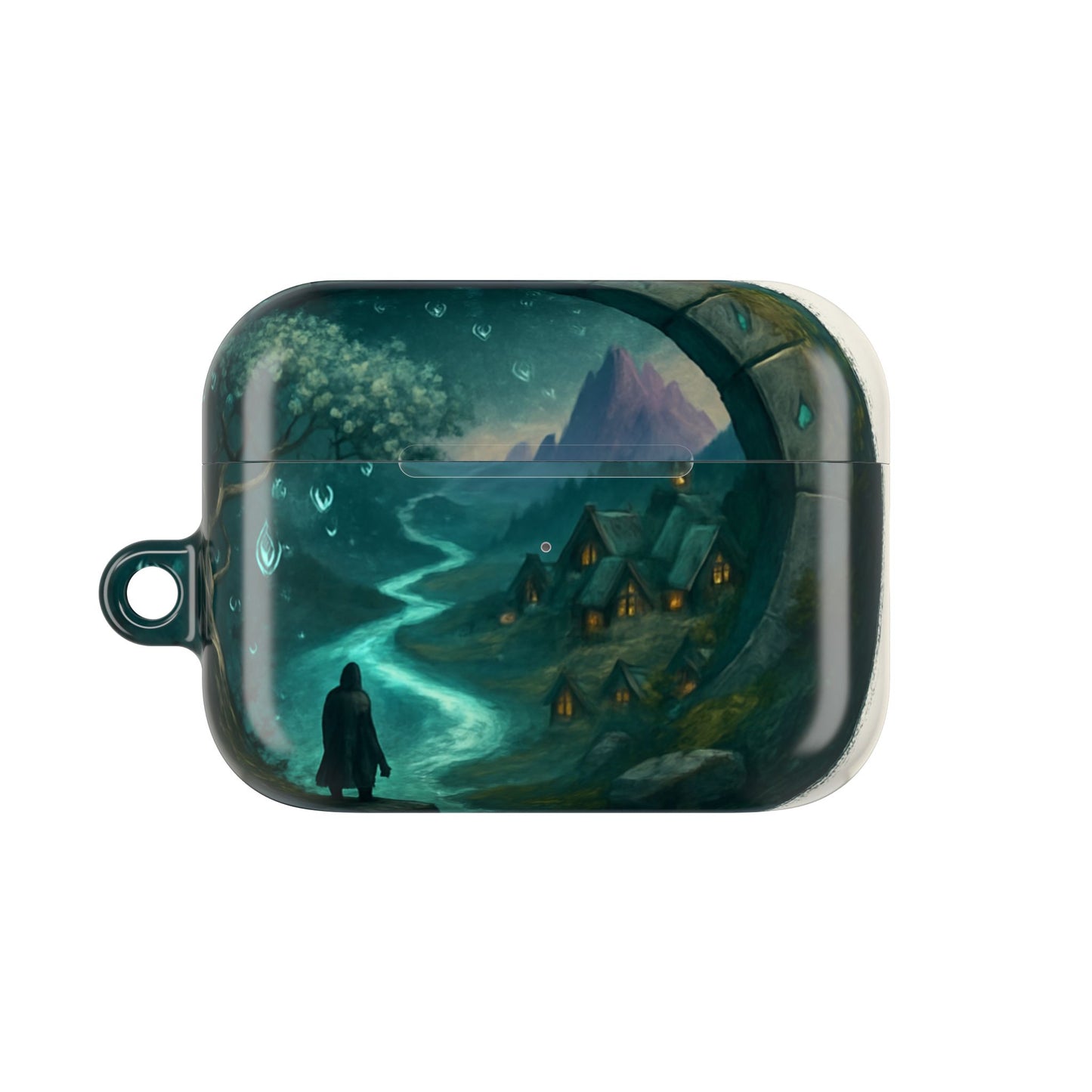 Mystical Landscape AirPod Case, Fantasy Accessory, Gift for Music Lovers, Unique Storage for AirPods, Protective AirPods Cover