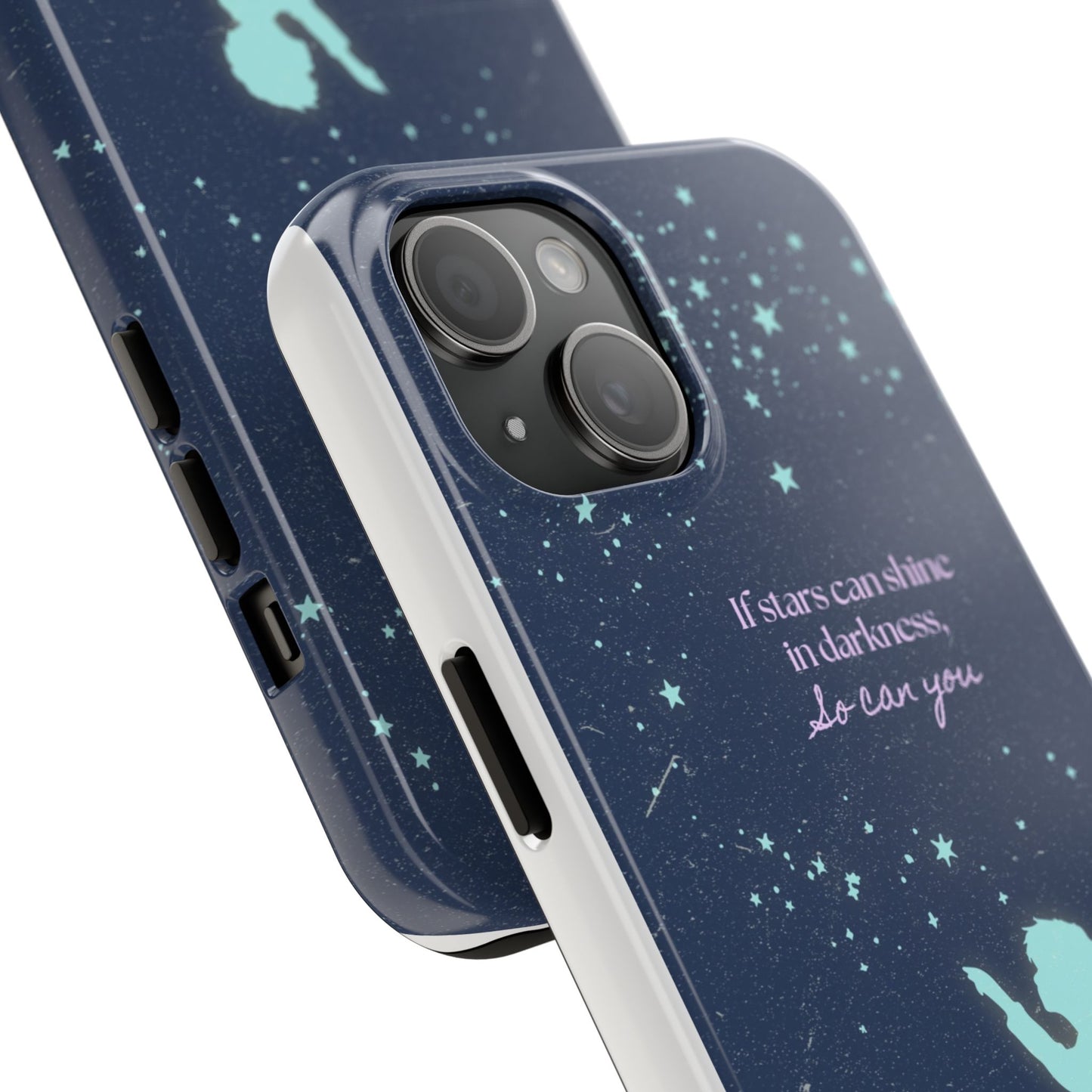 Starry Night Tough Phone Cases, Inspirational Phone Cover, Cute Kid Design, Galaxy Aesthetic, Gift for Dreamers, Motivational Decor