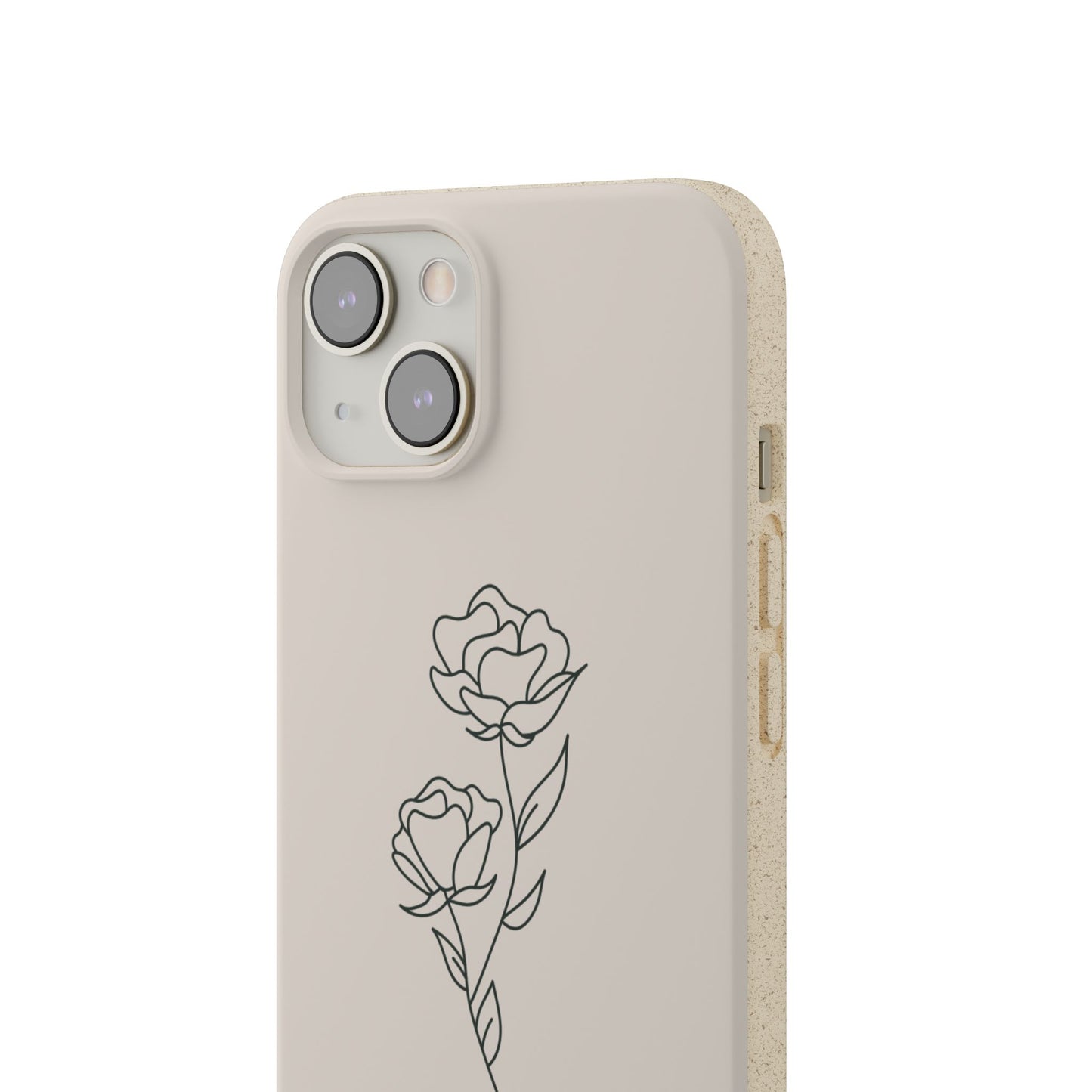 Eco-Friendly Phone Case with Floral Design, Biodegradable Mobile Cover, Sustainable Gift, Floral iPhone Case, Eco Chic Decor