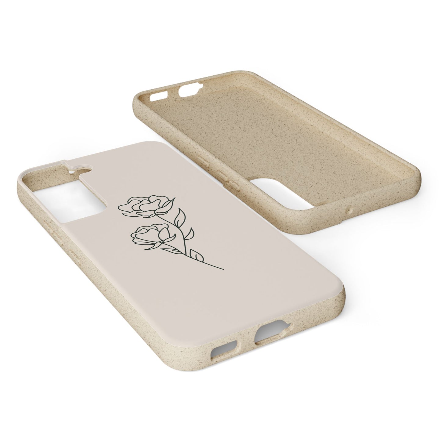 Eco-Friendly Phone Case with Floral Design, Biodegradable Mobile Cover, Sustainable Gift, Floral iPhone Case, Eco Chic Decor