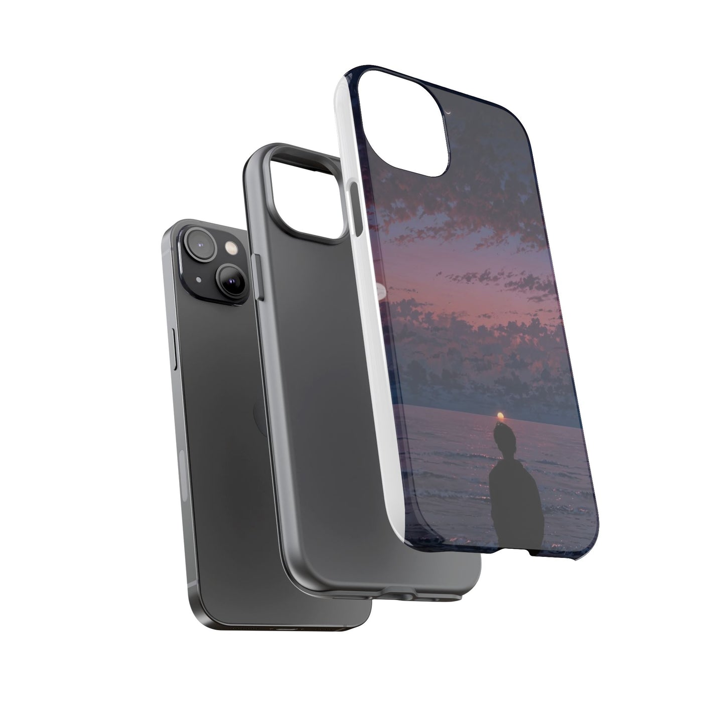 Sunset Ocean Phone Case, Tough Cases, Unique Cell Phone Cover, Artistic Phone Accessories, Gift for Her, Nature Inspired Case